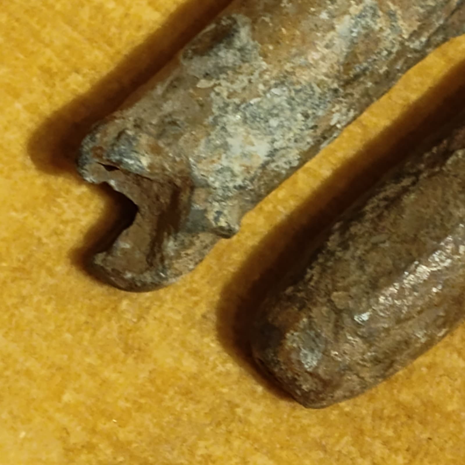 2 Civil War Confederate .45 Caliber Whitworth Shell Relics Bullets - Thumbnail 6