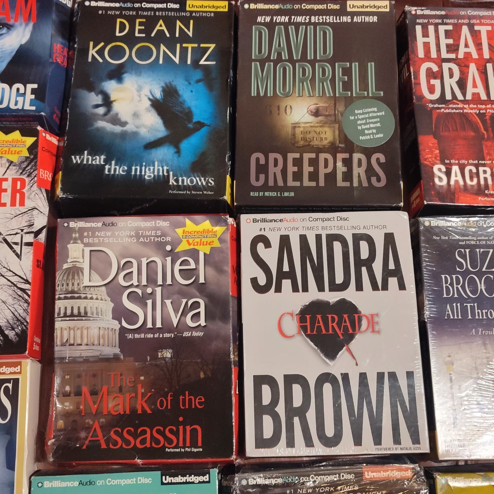 Lot of 19 CD Suspense Audiobooks ~Graham,Barry,parker,Koontz & more - Thumbnail 5