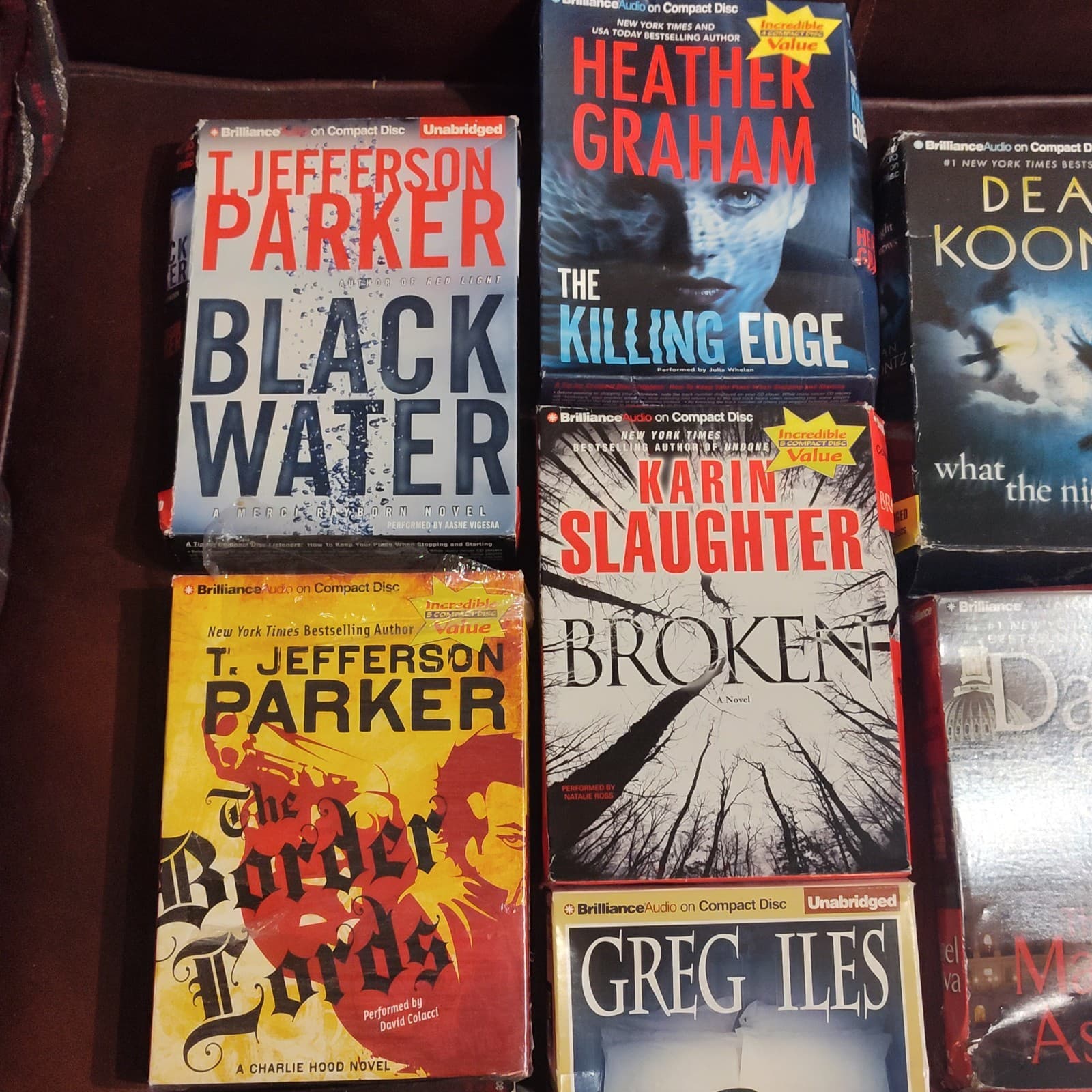 Lot of 19 CD Suspense Audiobooks ~Graham,Barry,parker,Koontz & more - Thumbnail 8