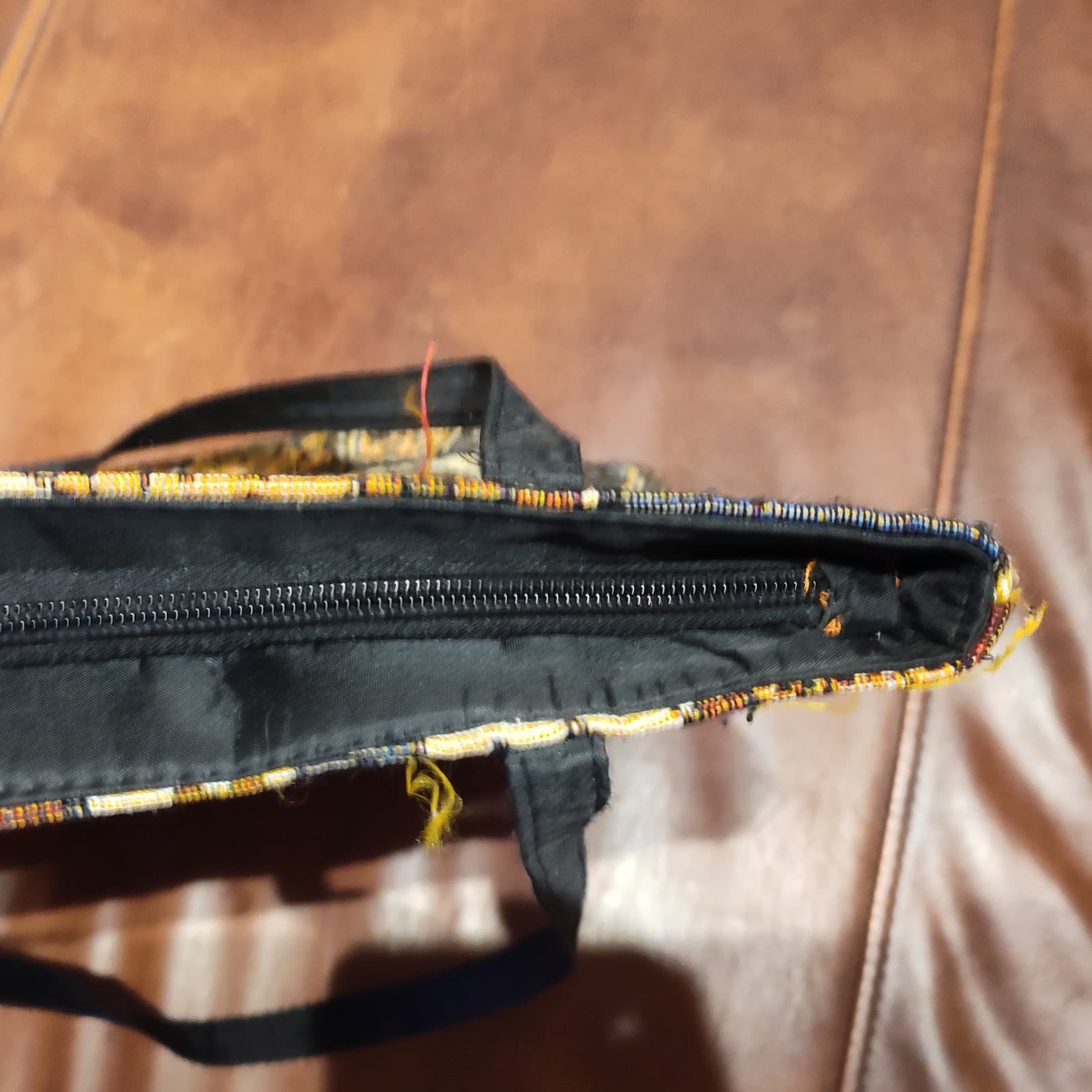 Vtg Cat Tapestry Satchel Friendly Felines Tote - Thumbnail 8