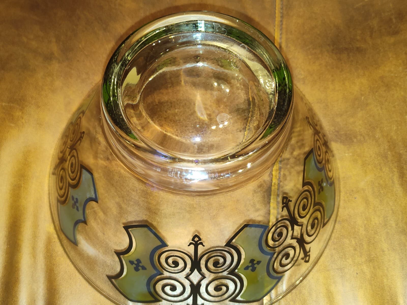 Vintage Retro Espana Butterfly Glass MCM / Atomic Bowl 10” X 6” - Thumbnail 7