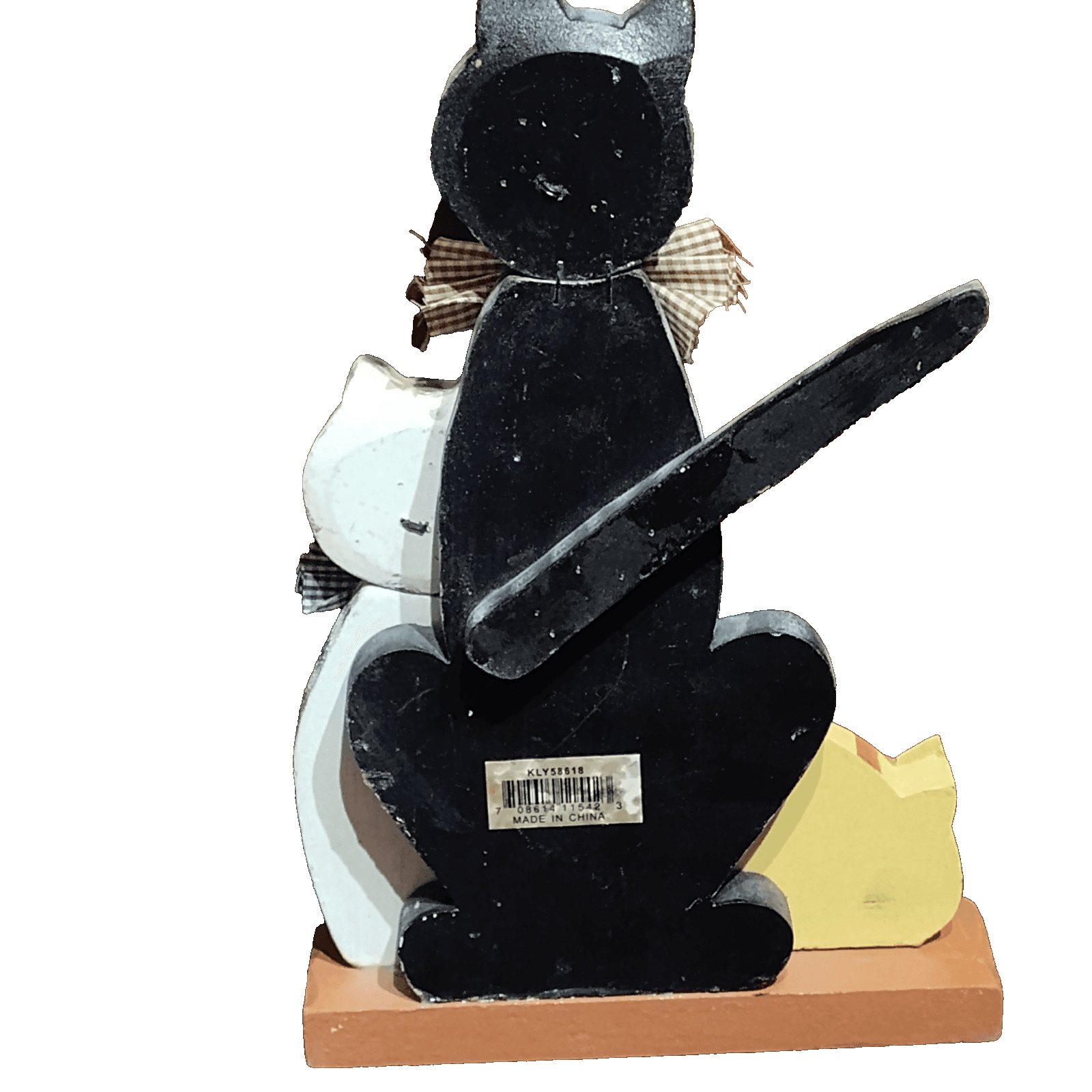 Wooden Door Stopper Ornament Cat Design - Thumbnail 4