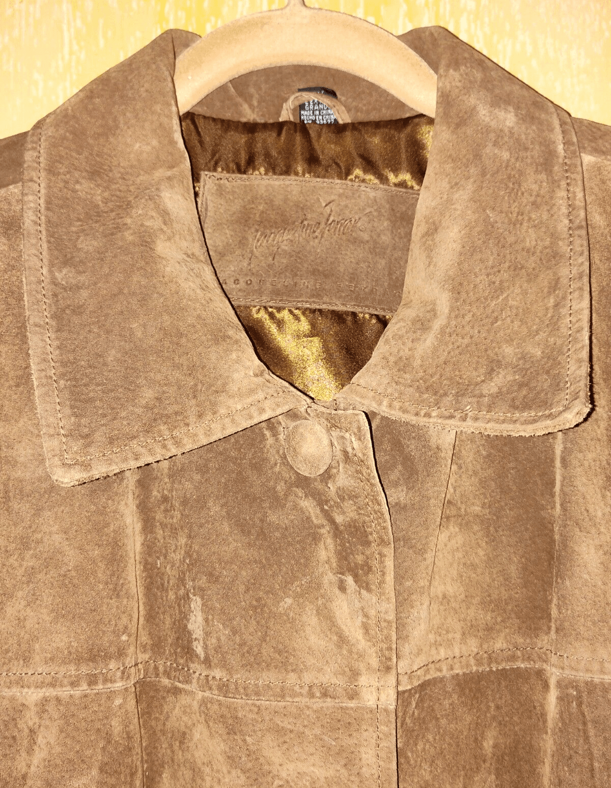 Jacqueline Ferrar brown Suede Jacket size 2XL - Thumbnail 3