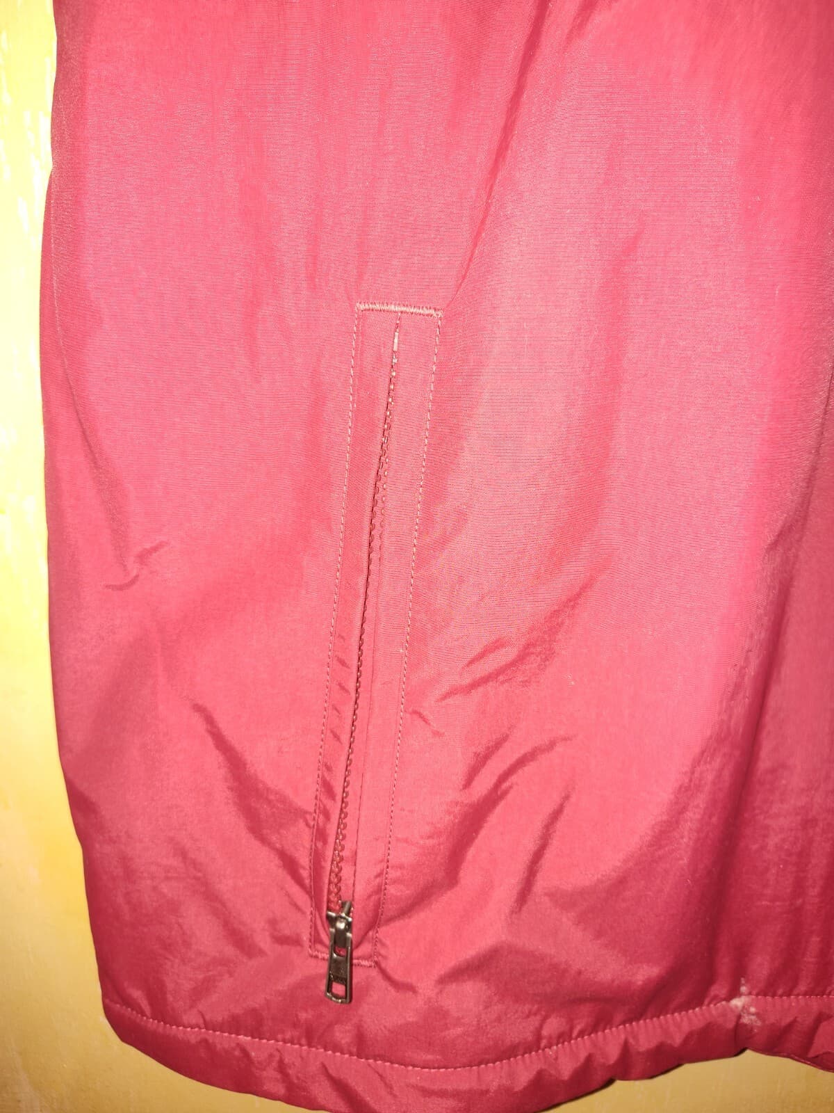 Vintage LL Bean Fleece Lined Vest Mens XL Red Nylon Work Chore - Thumbnail 3