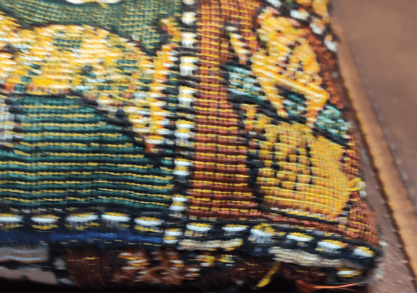 Vtg Cat Tapestry Satchel Friendly Felines Tote - Thumbnail 3