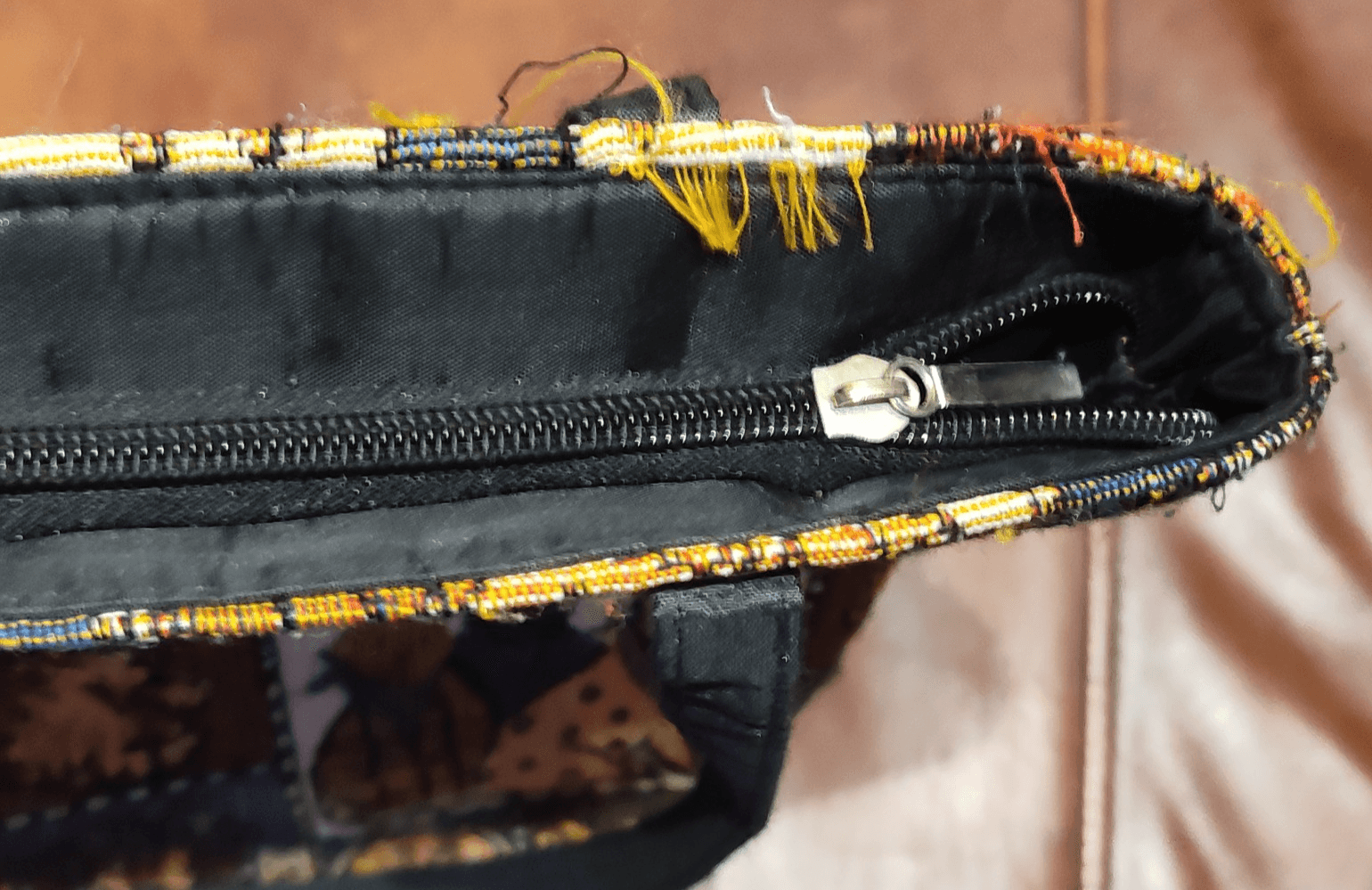 Vtg Cat Tapestry Satchel Friendly Felines Tote - Thumbnail 6