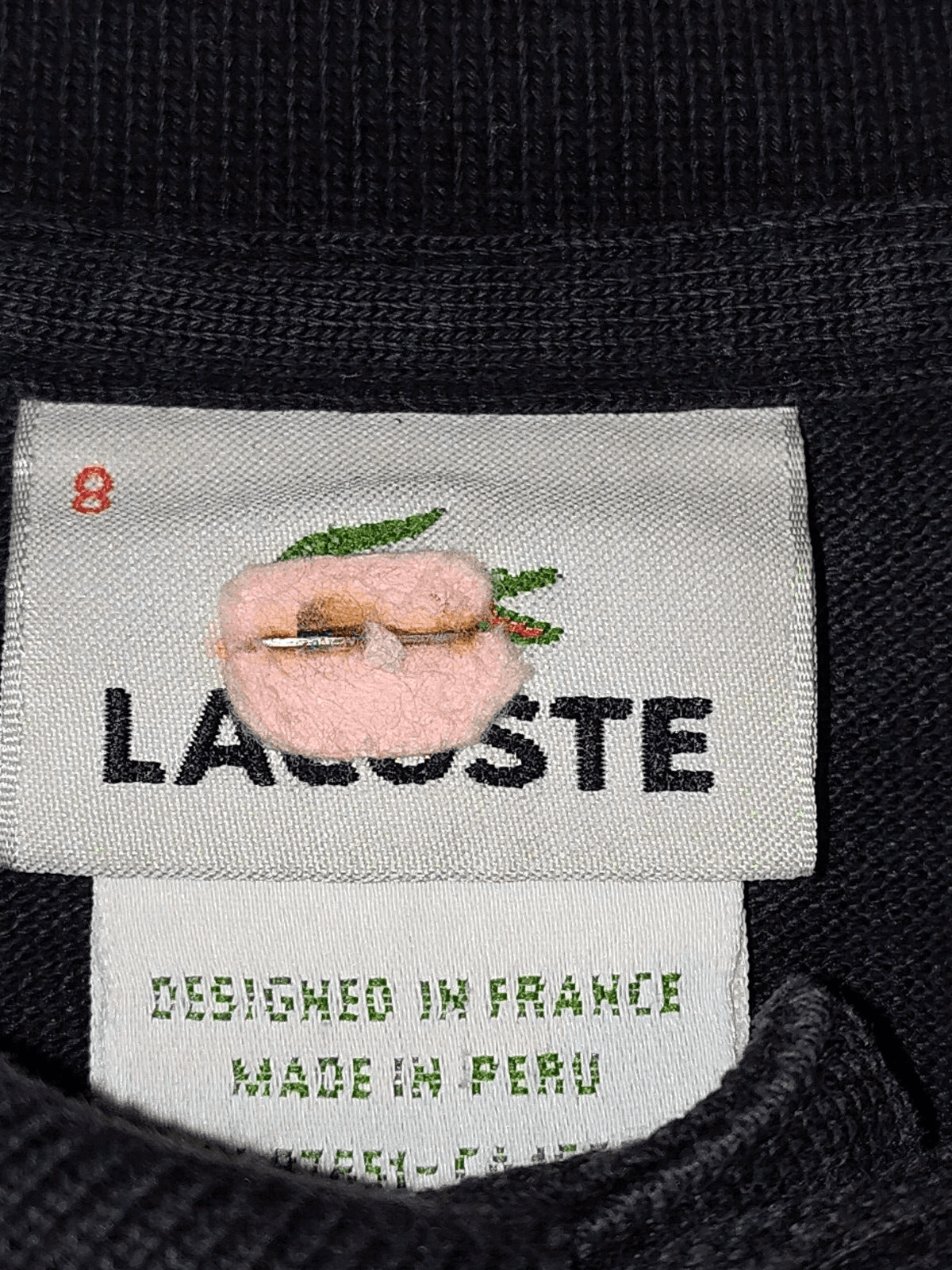 LACOSTE Men's POLO Shirt 8 (3 XL) Slim-Fit Black - Thumbnail 3