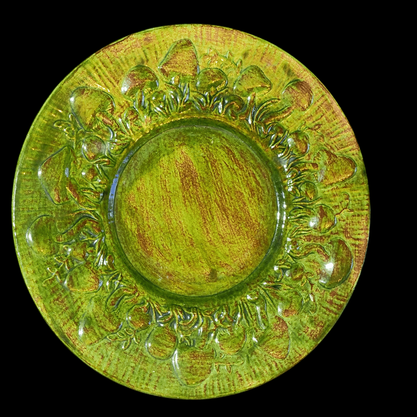 3D Mushroom Shapes Ceramic Sering Bowl Soup Tureen w/Ladle & Plate 4pc set - Thumbnail 5