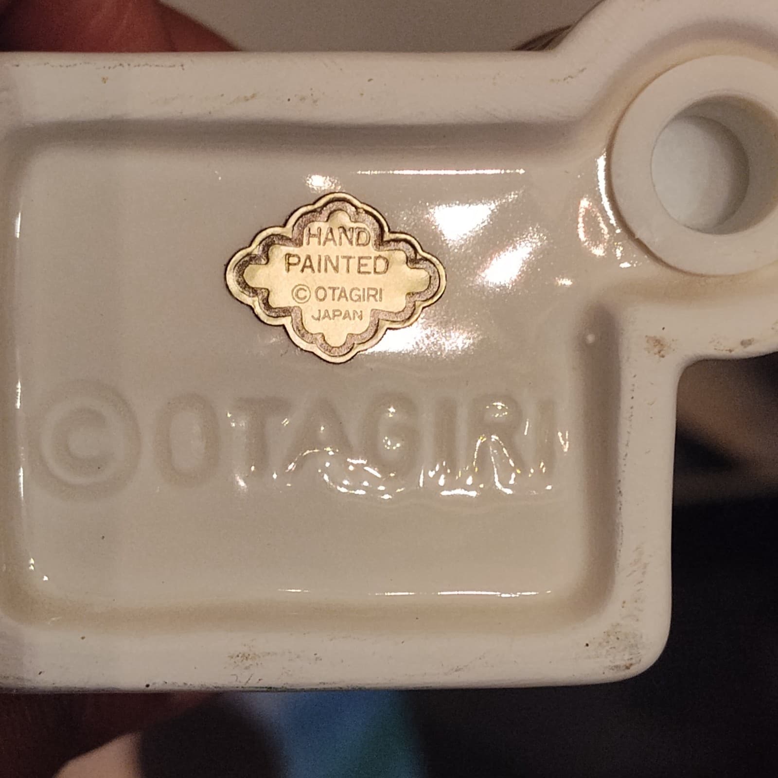 Vtg Otagiri Salt & Pepper Shakers S&Ps Hand Crafted Japan Pink & Blue Houses - Thumbnail 4