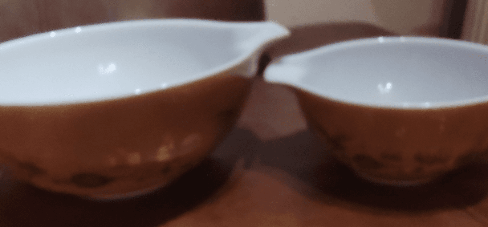 Vtg set of 2 Pyrex Early American Cinderella Mixing Bowl 4qts,1 1/2 444 MINT - Thumbnail 2