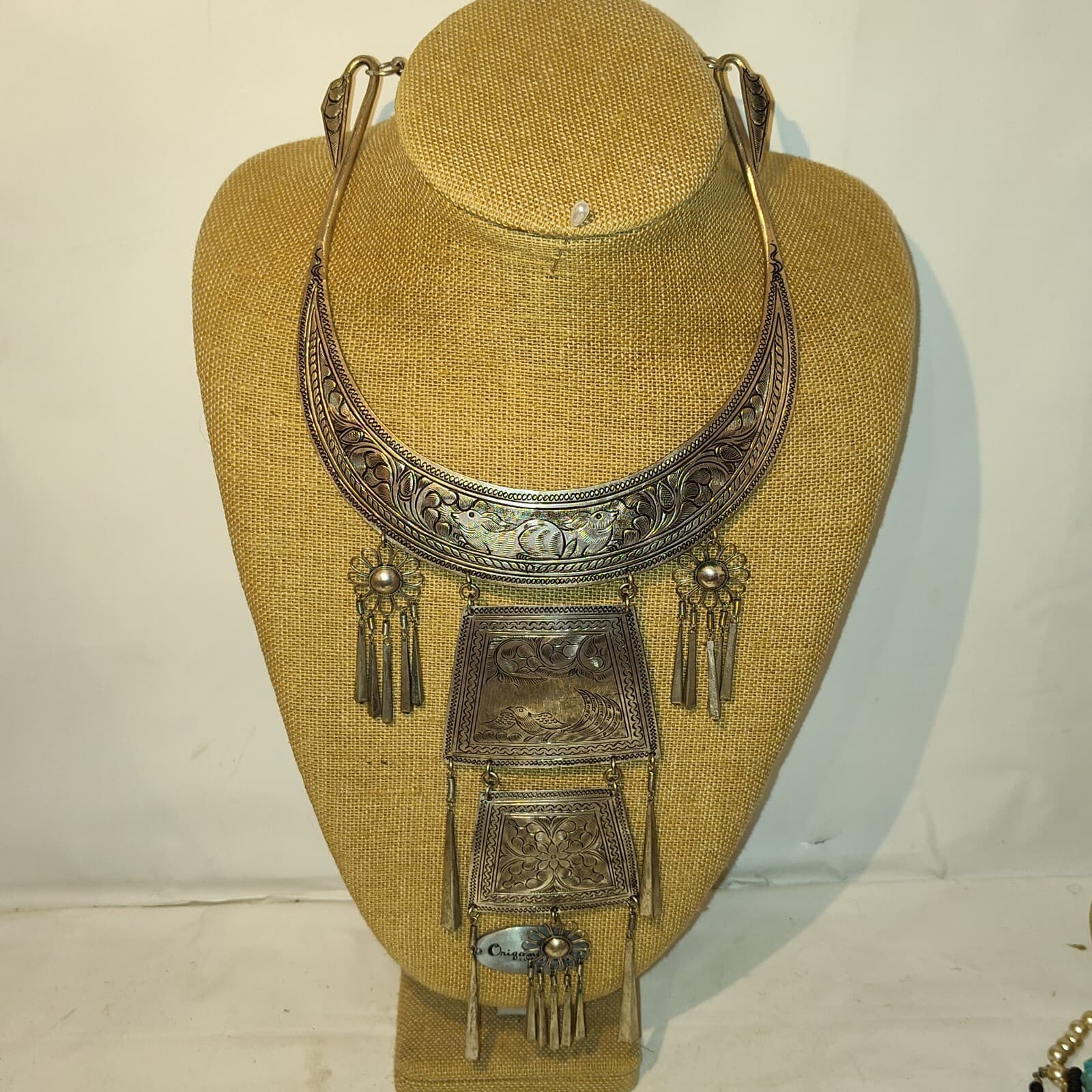 Enjaie international Vtg Hmong Miao Silver Necklace - Image 1