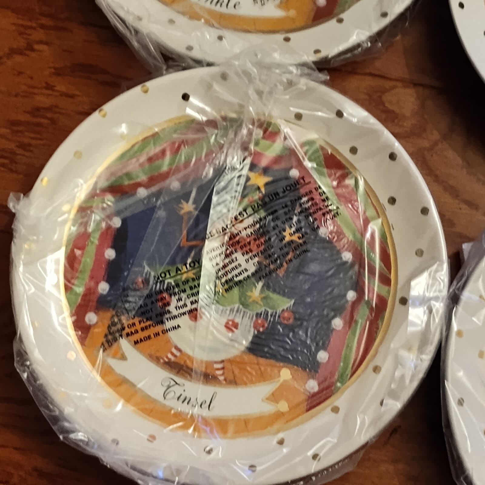 Department 56 Snow Biz Winter Follies Plate (Set of 4) 8" Snowman 2004 - Thumbnail 9