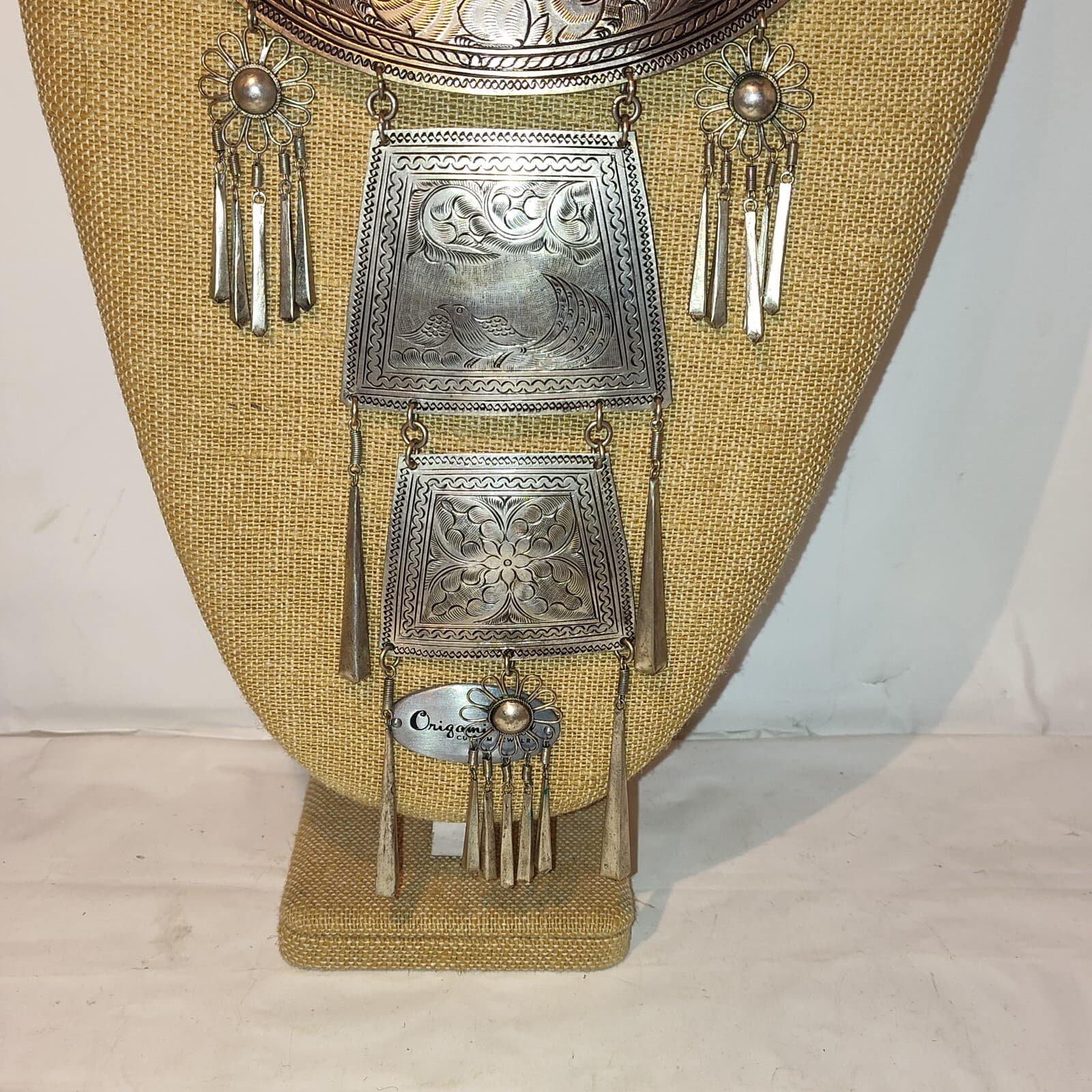 Enjaie international Vtg Hmong Miao Silver Necklace - Thumbnail 2