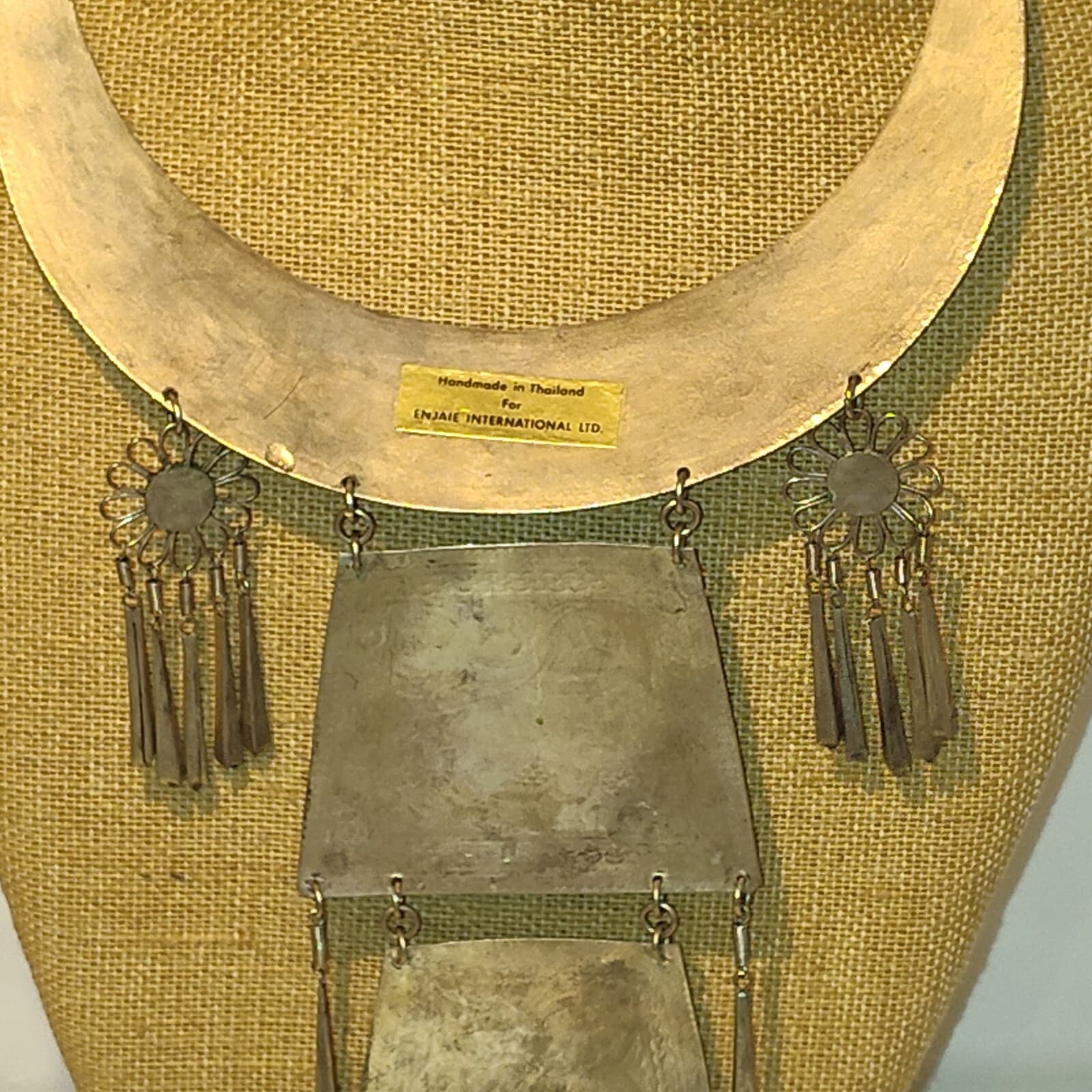 Enjaie international Vtg Hmong Miao Silver Necklace - Thumbnail 10