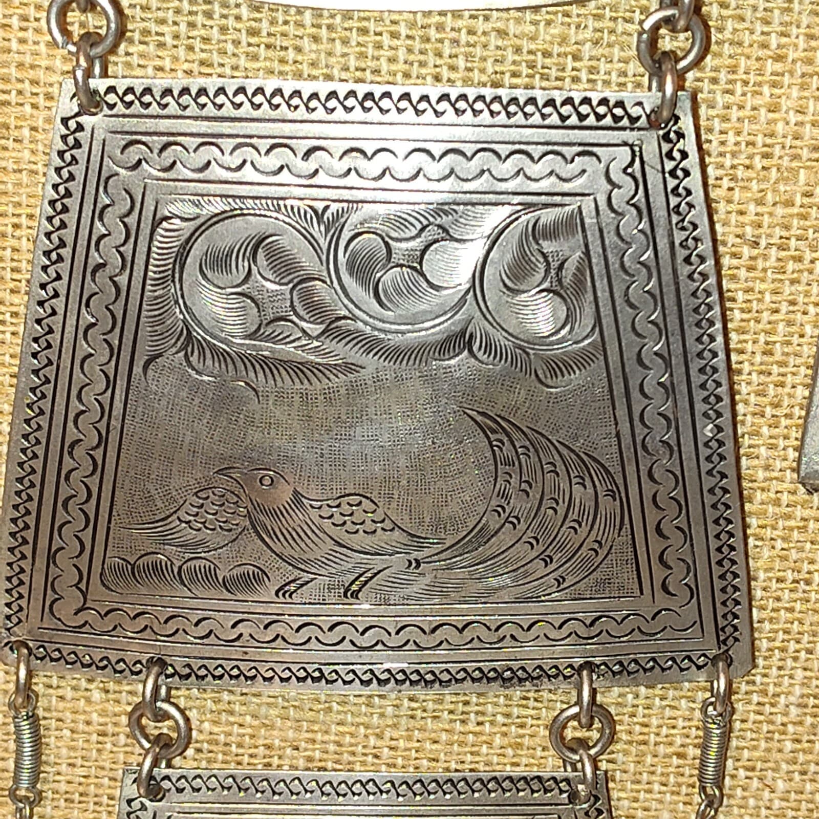 Enjaie international Vtg Hmong Miao Silver Necklace - Thumbnail 5