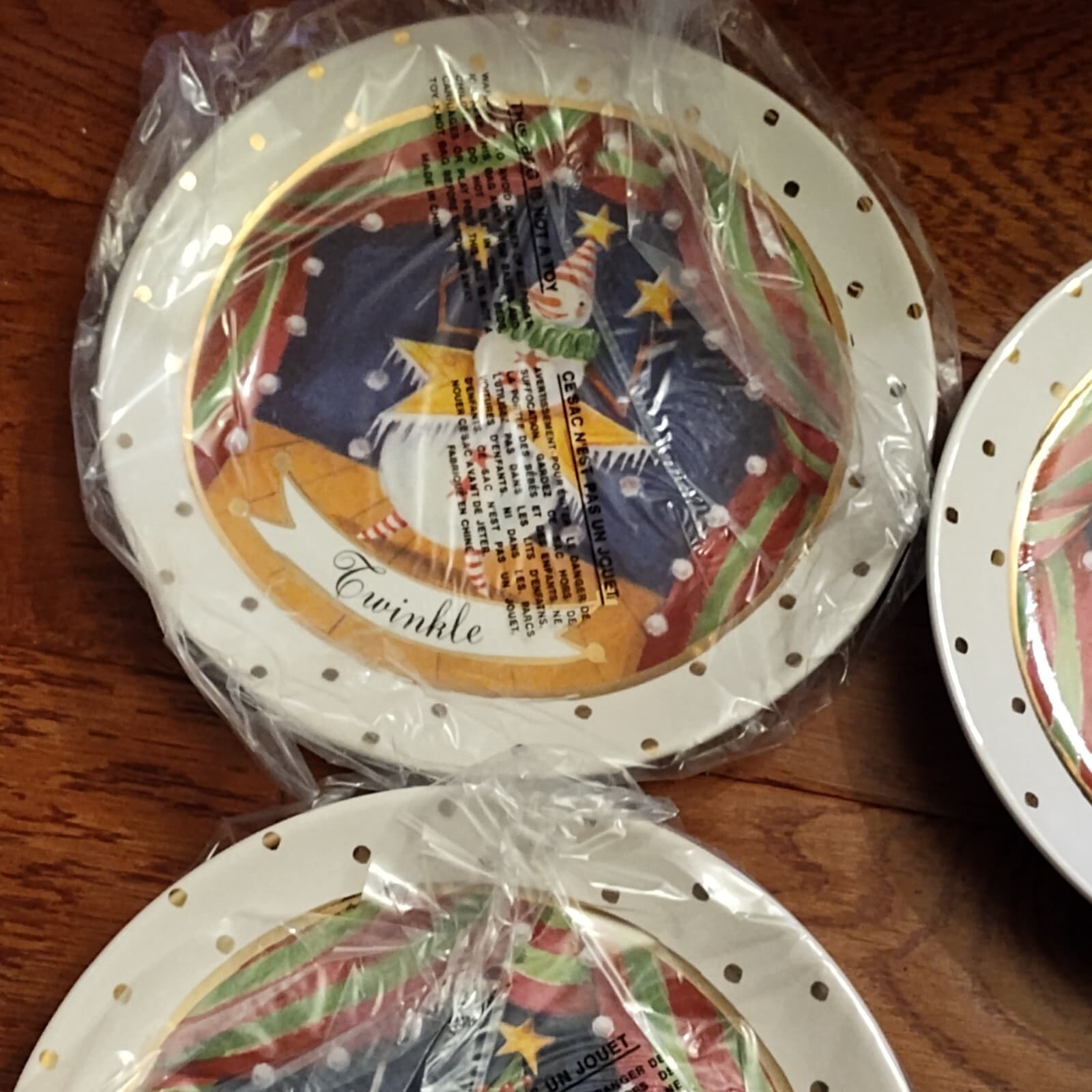 Department 56 Snow Biz Winter Follies Plate (Set of 4) 8" Snowman 2004 - Thumbnail 8