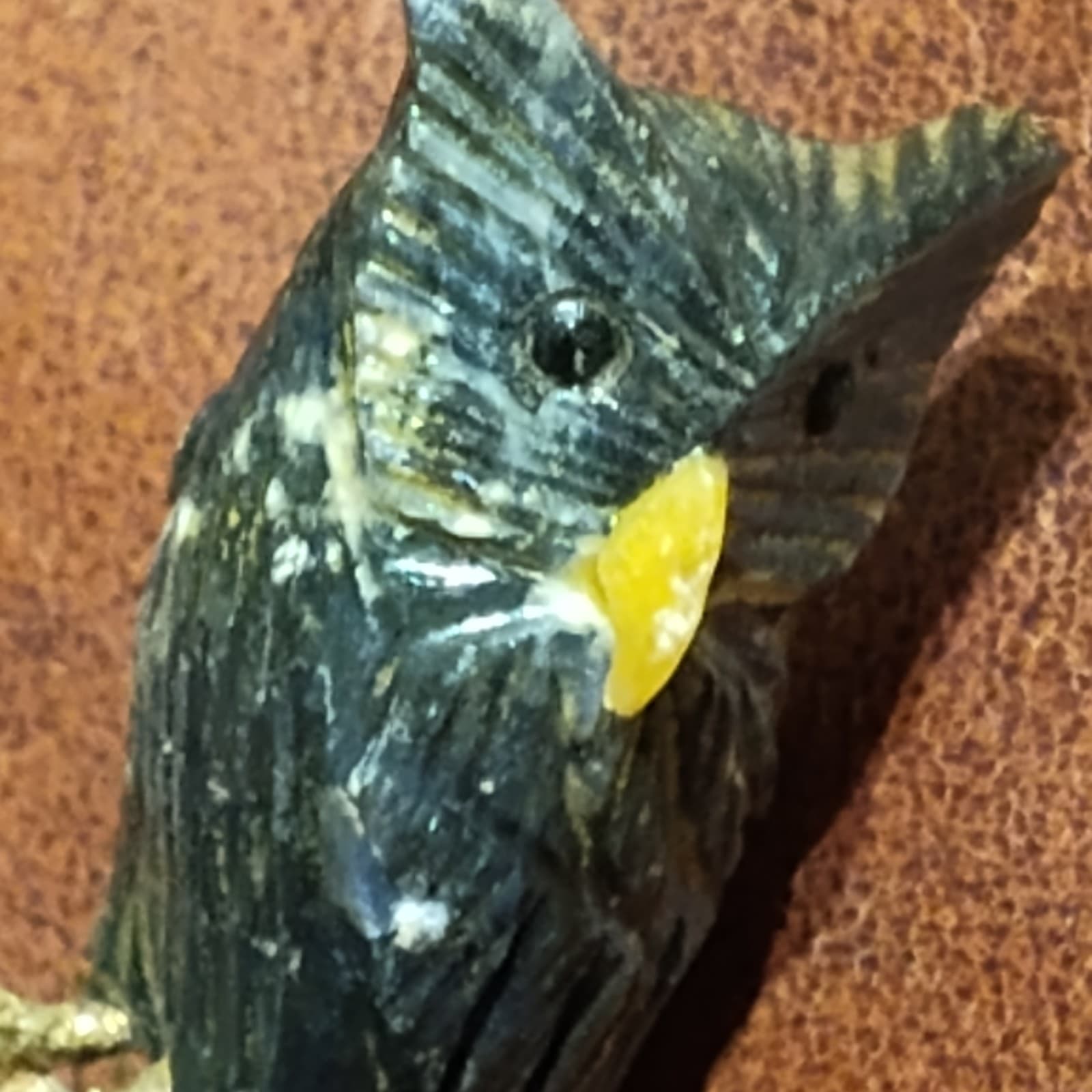 Natural Amethyst Geode Crystal w/Mounted Owl - Thumbnail 4