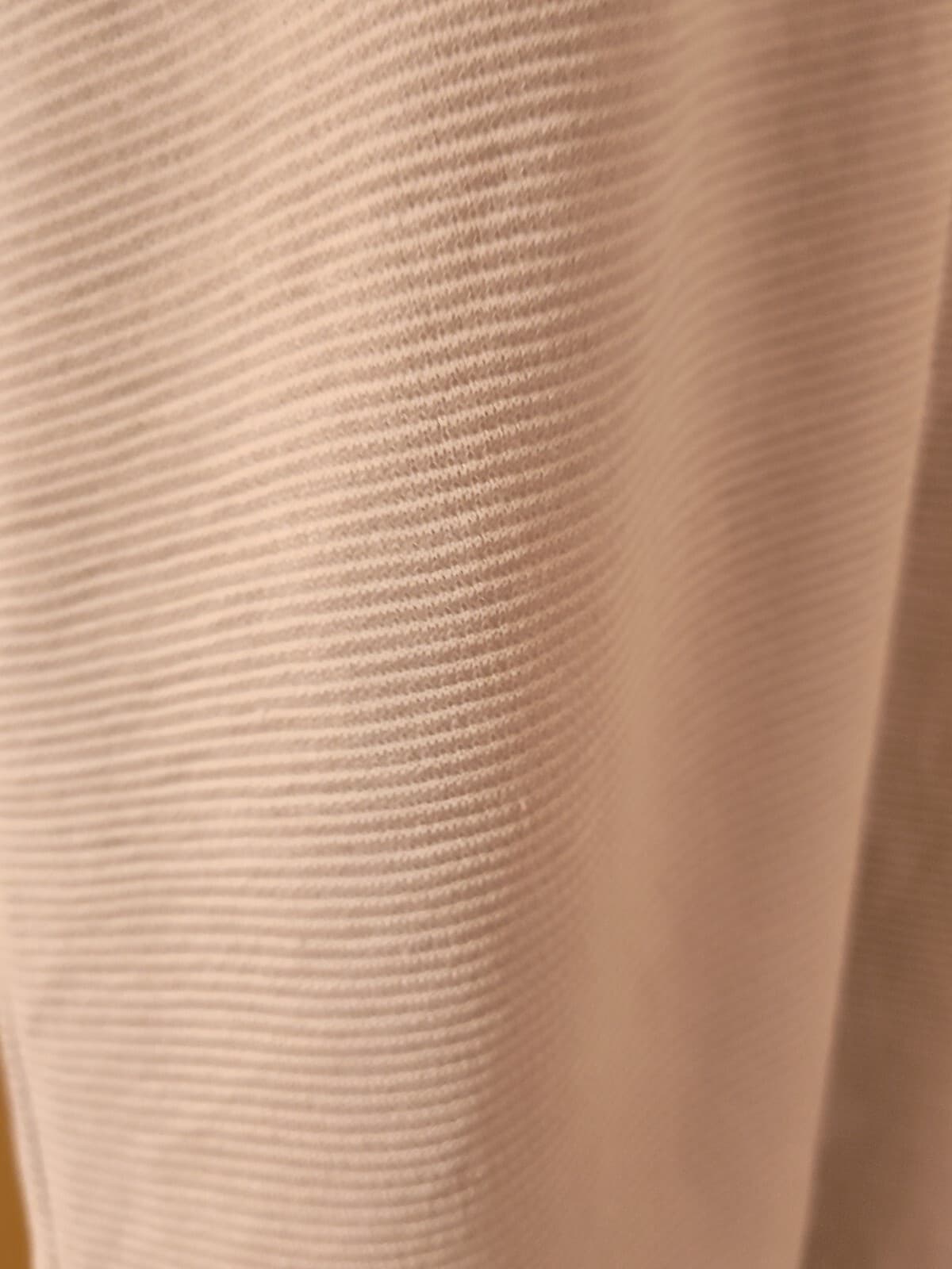 Caribbean Joe Polo Shirt Adult XXL Creme Silk Striped Hawaiian Mens Summer - Thumbnail 5