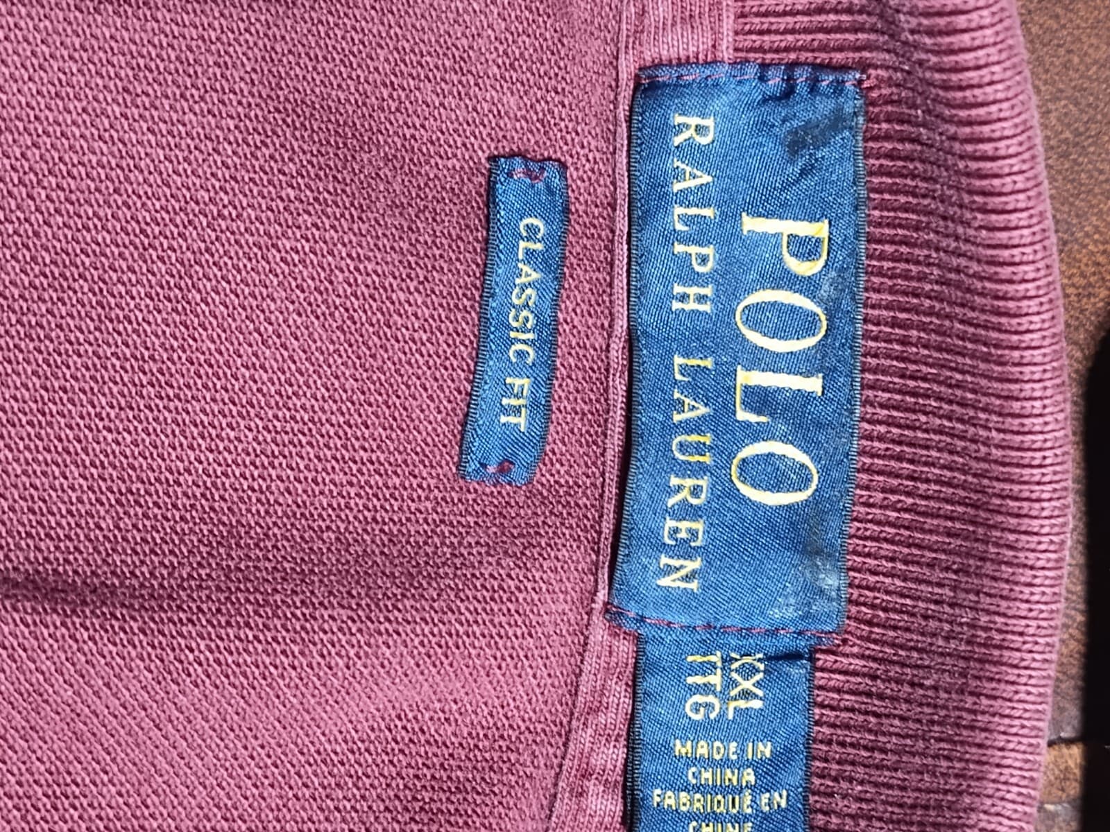 Polo Ralph Lauren Polo Shirt Maroon Burgundy Mens Size XXL - Thumbnail 3