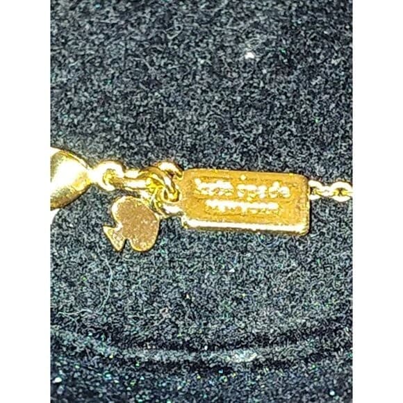 KATE SPADE NEW YORK FLUTTER FLORAL SCATTER GOLD LONG 40" NECKLACE station pink - Thumbnail 2