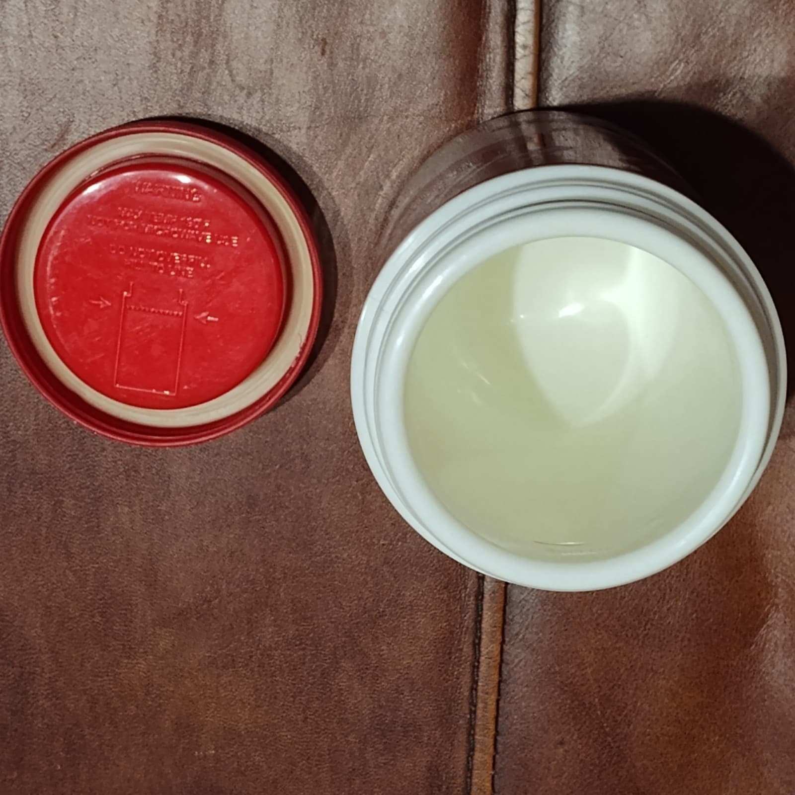 Vintage Campbell's Soup Plastic Thermos with Base, Lid (Bowl) & Cap 1998 - Thumbnail 2