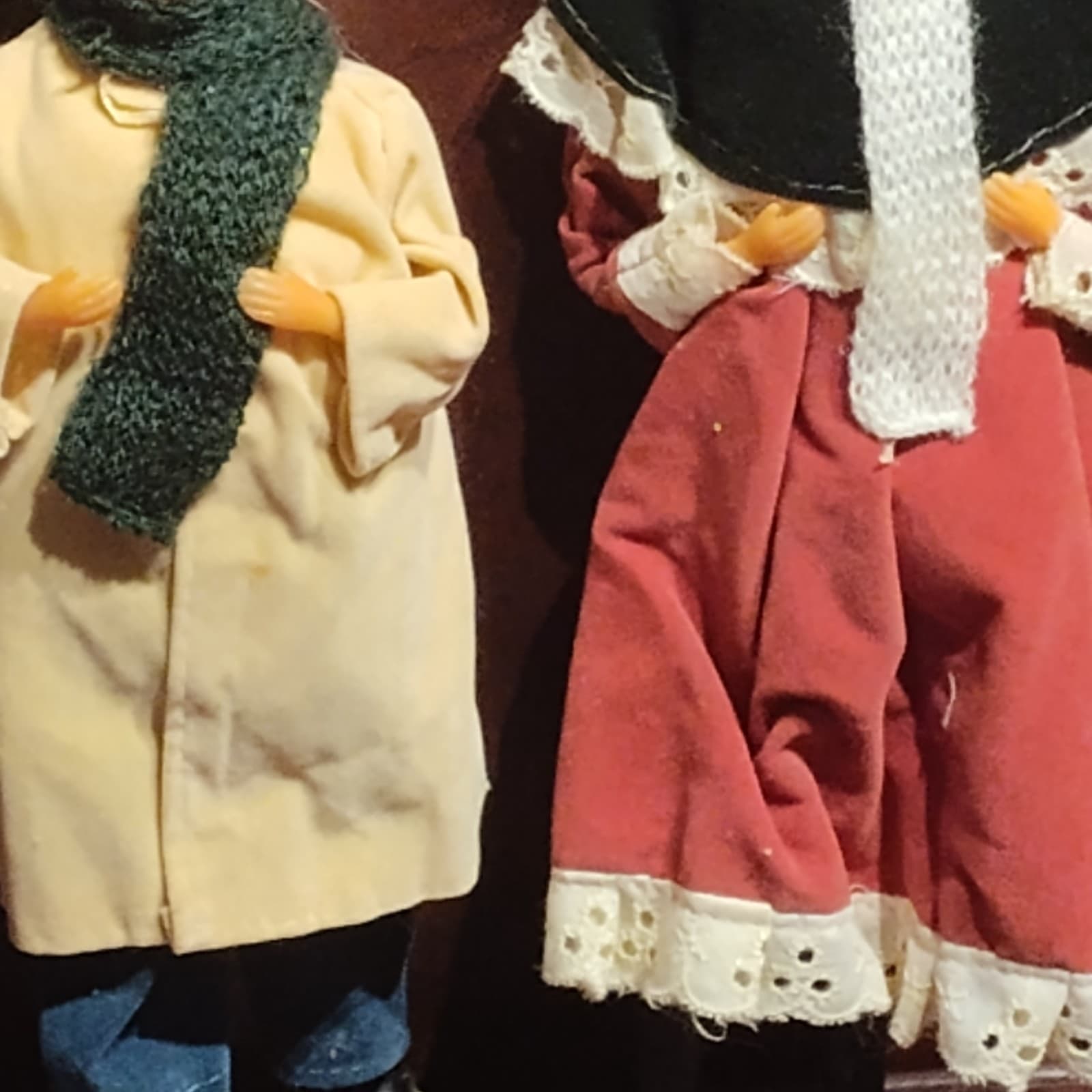 Vtg Carolers Ornaments Display 10 Man And Woman, Made In Taiwan - Thumbnail 5