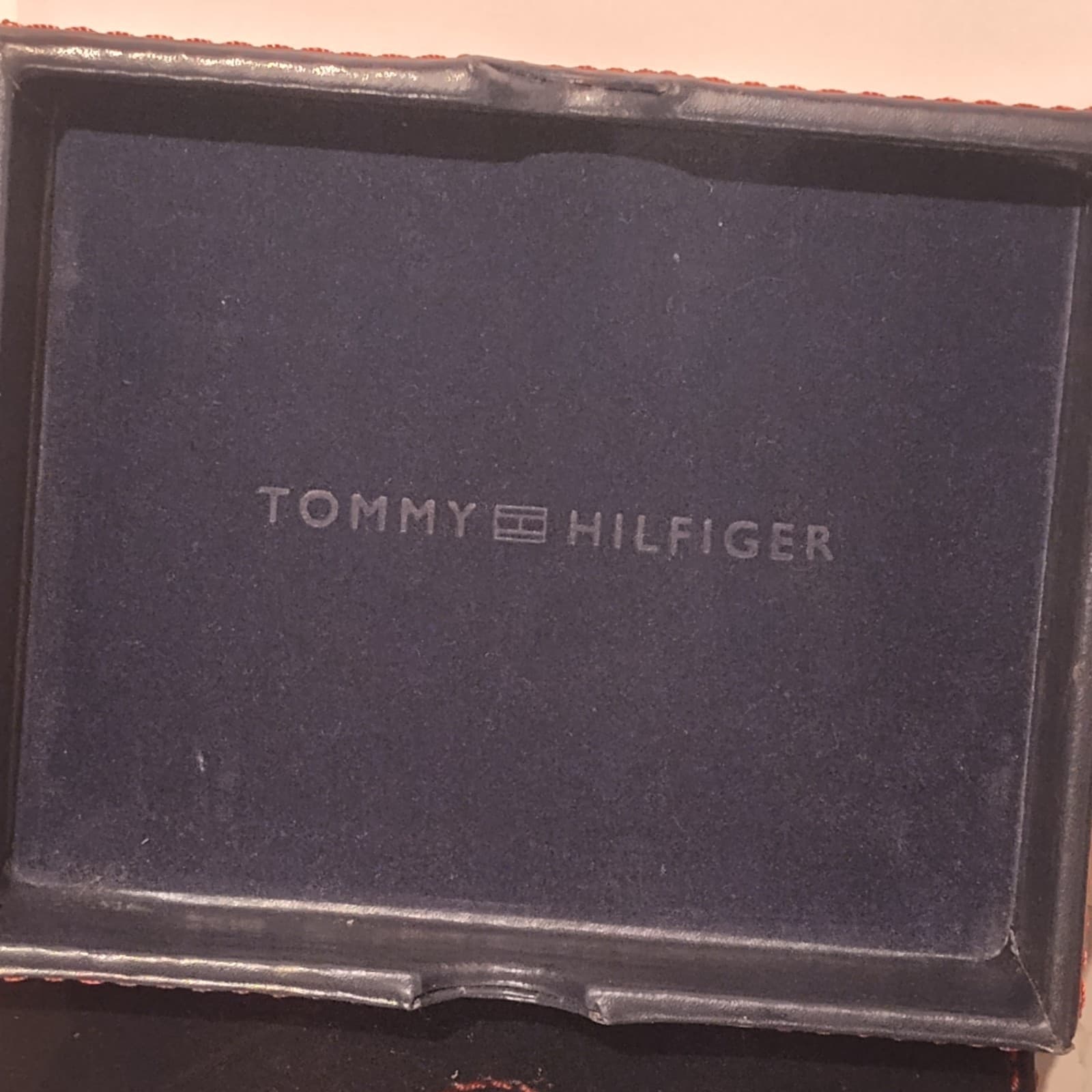 Men's Black Leather Tommy Hilfiger Wallet - Thumbnail 7