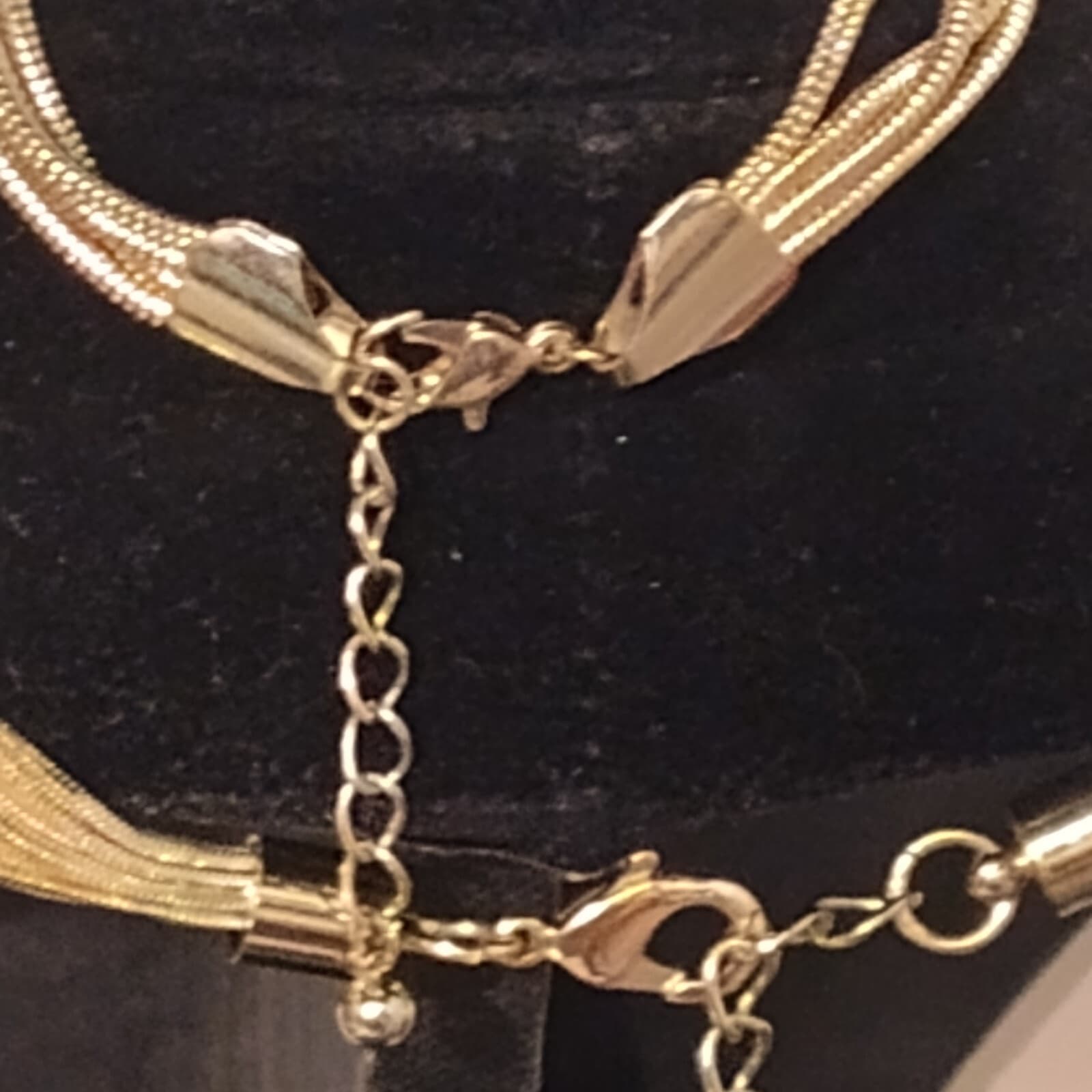 Vintage Goldtone Strand Necklace & bracelet - Thumbnail 4