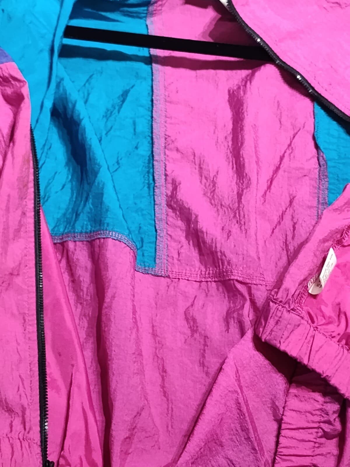 VTG 1990s Columbia Sportswear Womens L Nylon Ski Jacket Coat Purple Pink Teal - Thumbnail 8