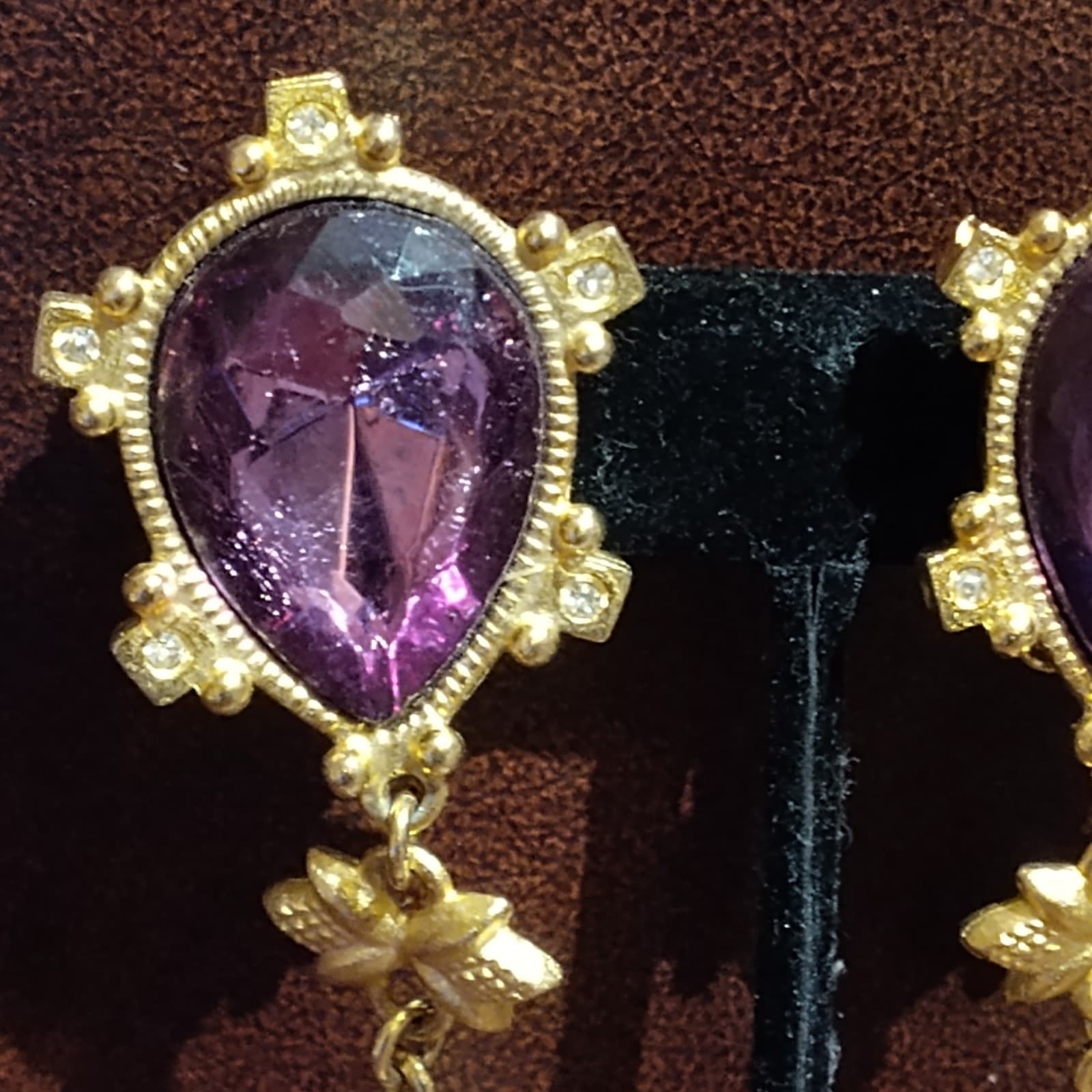 Gorgeous Signed Yosca Pearl Charm earrings - Thumbnail 3