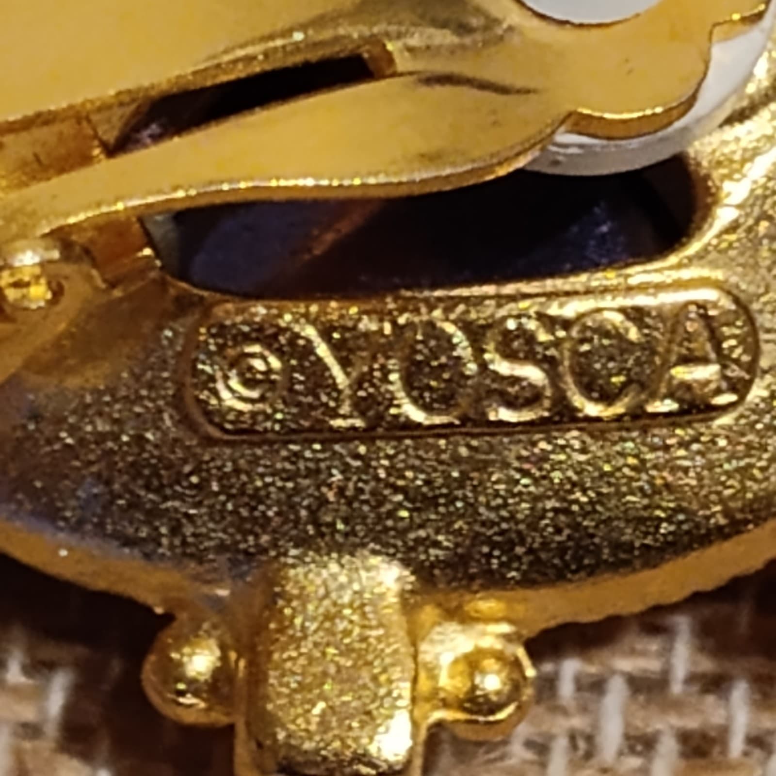 Gorgeous Signed Yosca Pearl Charm earrings - Thumbnail 5