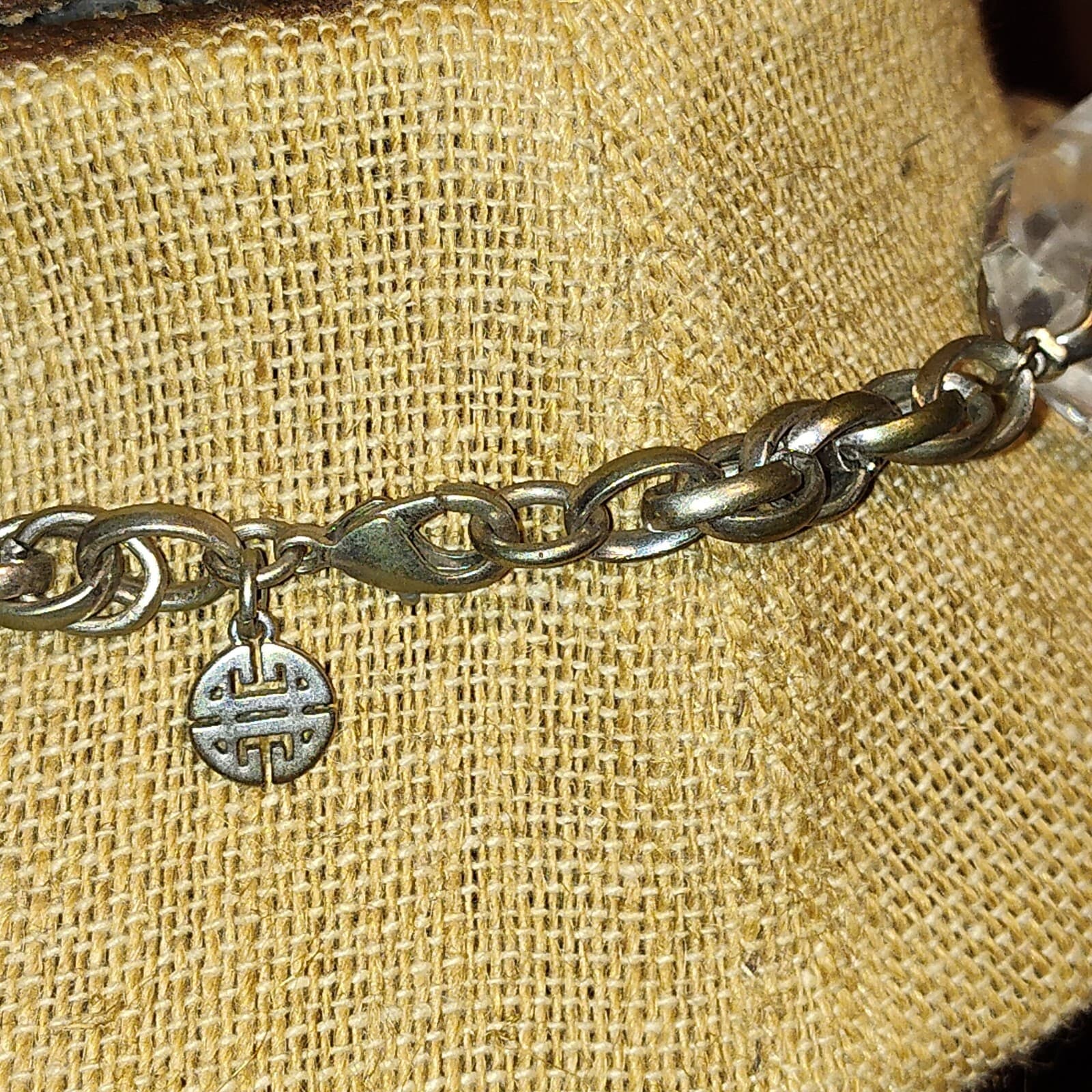 Vtg Beautiful Givenchy Statement Chucky Lucite Necklace - Thumbnail 3