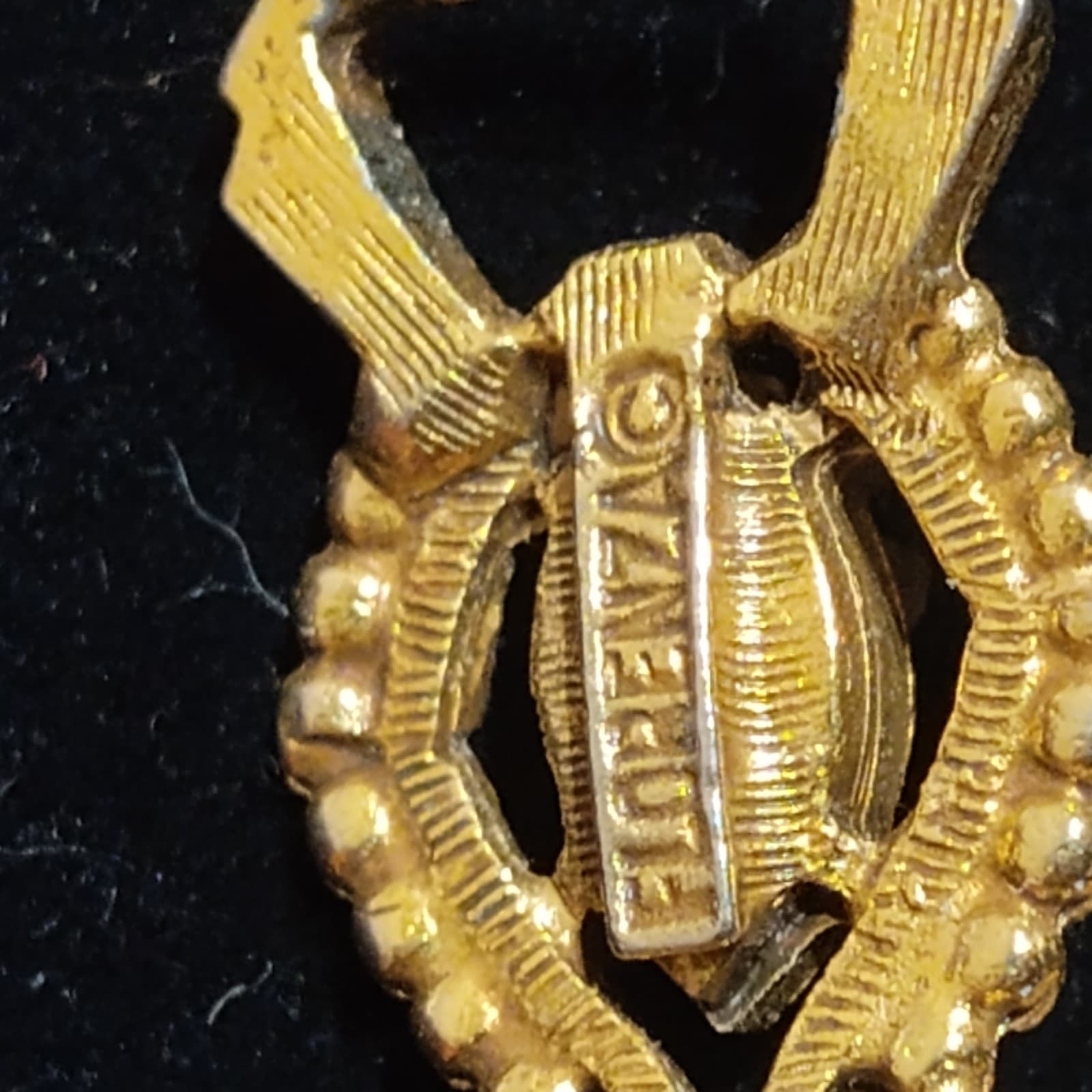 Vintage Florenza Rhinestone Goldtone Bracelet - Thumbnail 4