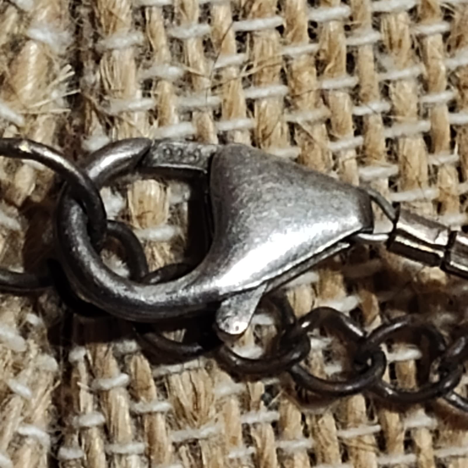 vintage cat eye beads & Sliver beads 925 clasp - Thumbnail 5