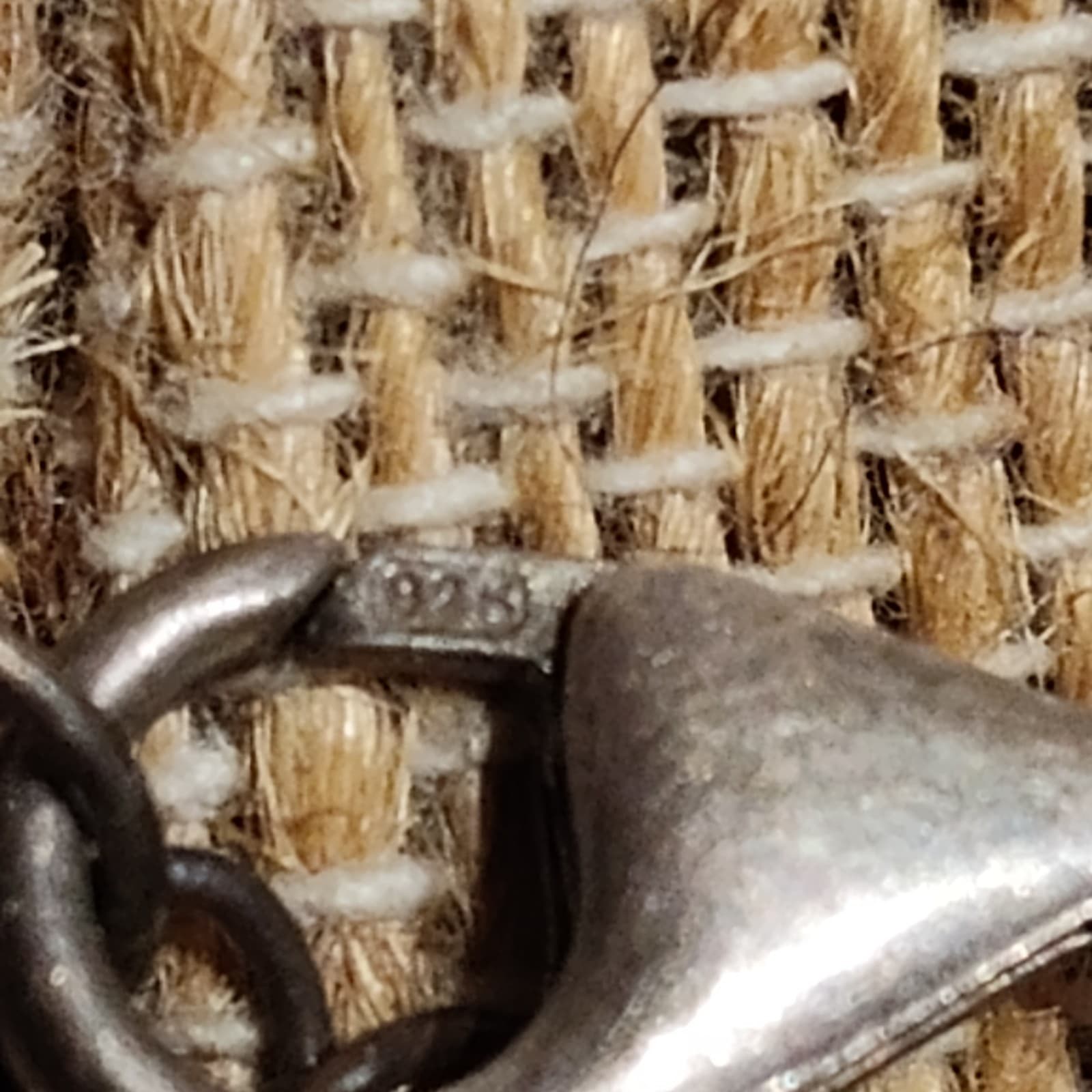 vintage cat eye beads & Sliver beads 925 clasp - Thumbnail 4