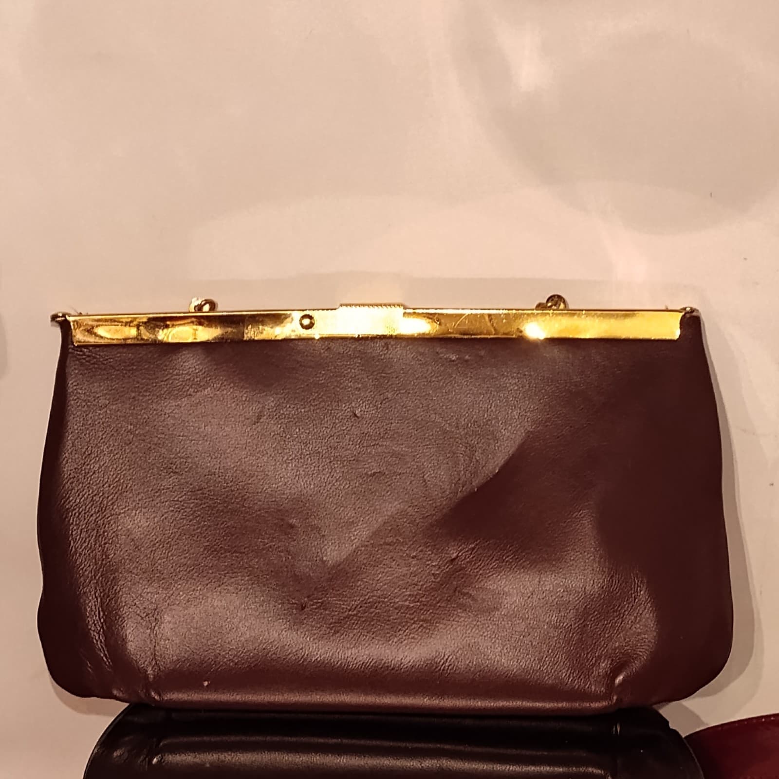 Vtg Ande purse w/ Gold chain handle - Thumbnail 2