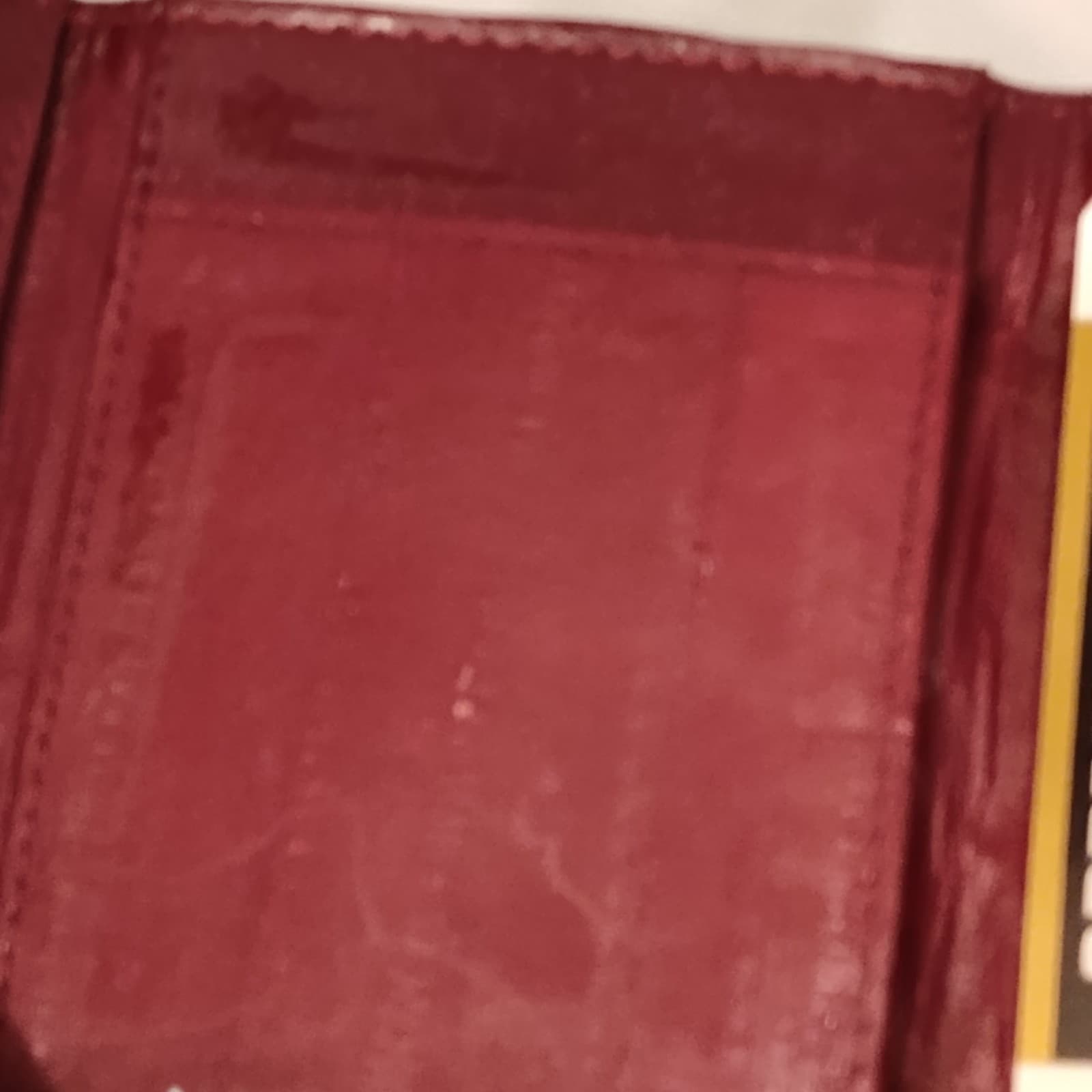 Vintage Eel Skin Burgundy small wallet - Thumbnail 7