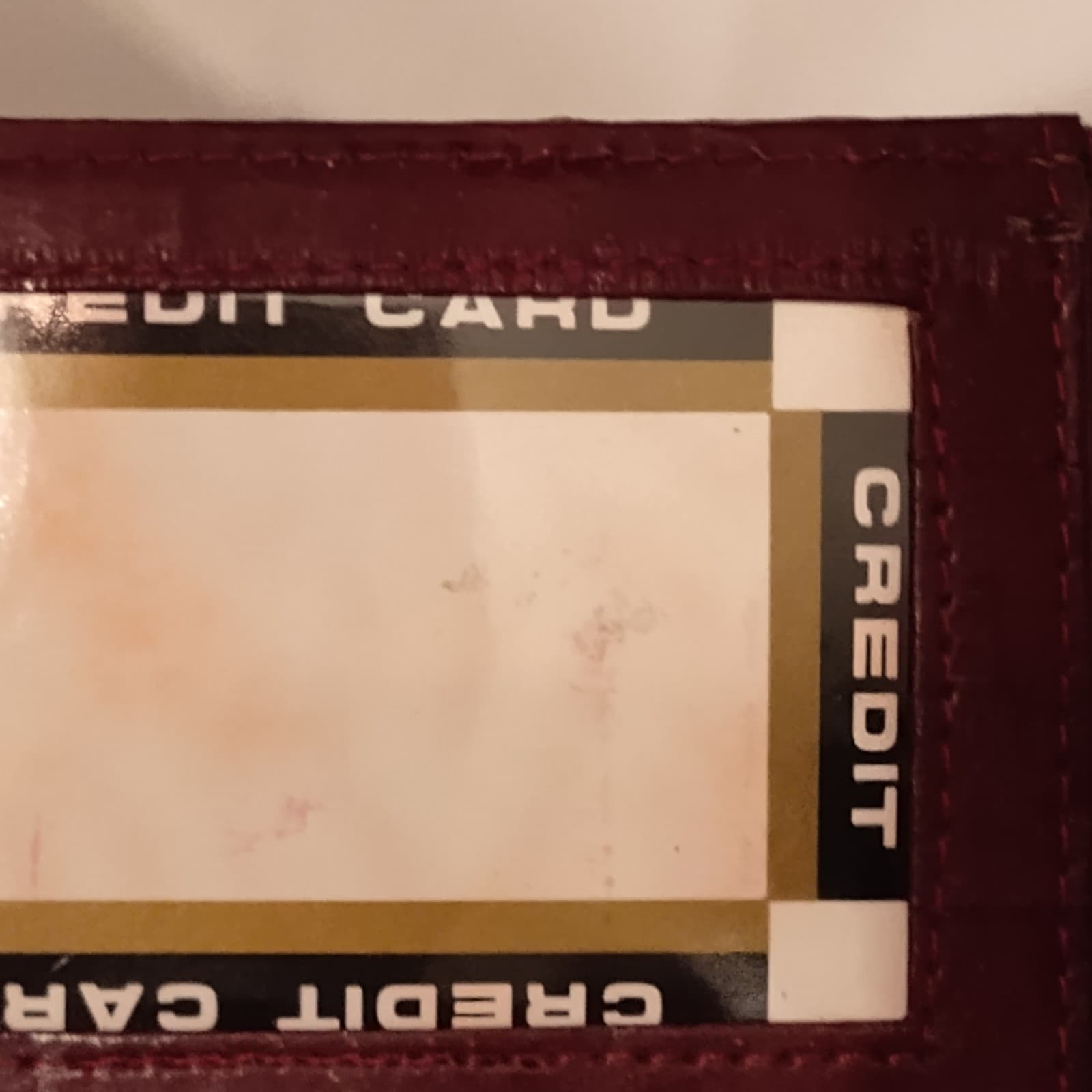 Vintage Eel Skin Burgundy small wallet - Thumbnail 6