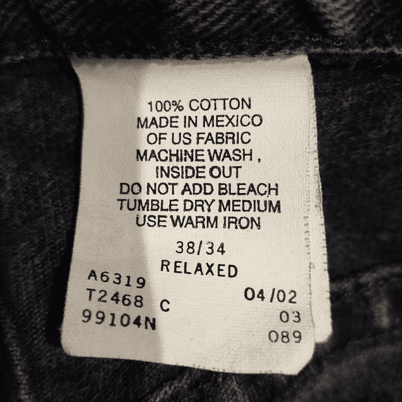 VINTAGE Harley Davidson Jeans Mens 36x30 Black Traditional Fit Made In USA Y2K - Thumbnail 7