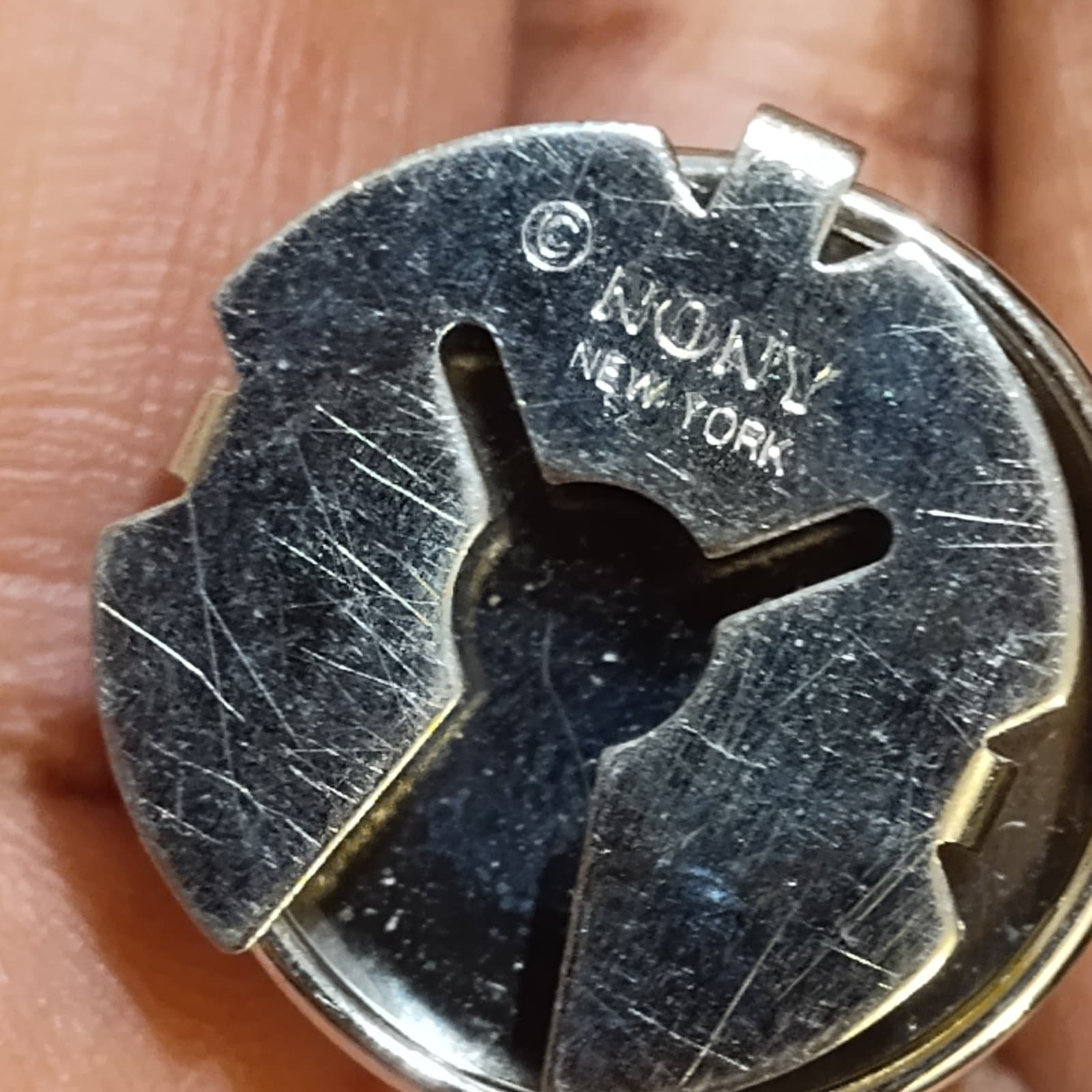 Four (4) Vintage Faux Jewel Glass Cabochon Button Covers - Thumbnail 2