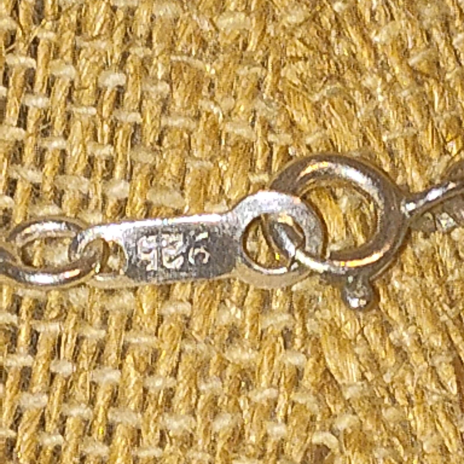 Antique Victorian Style Pendant Necklace Genuine Amber & Silver Unique - Thumbnail 3