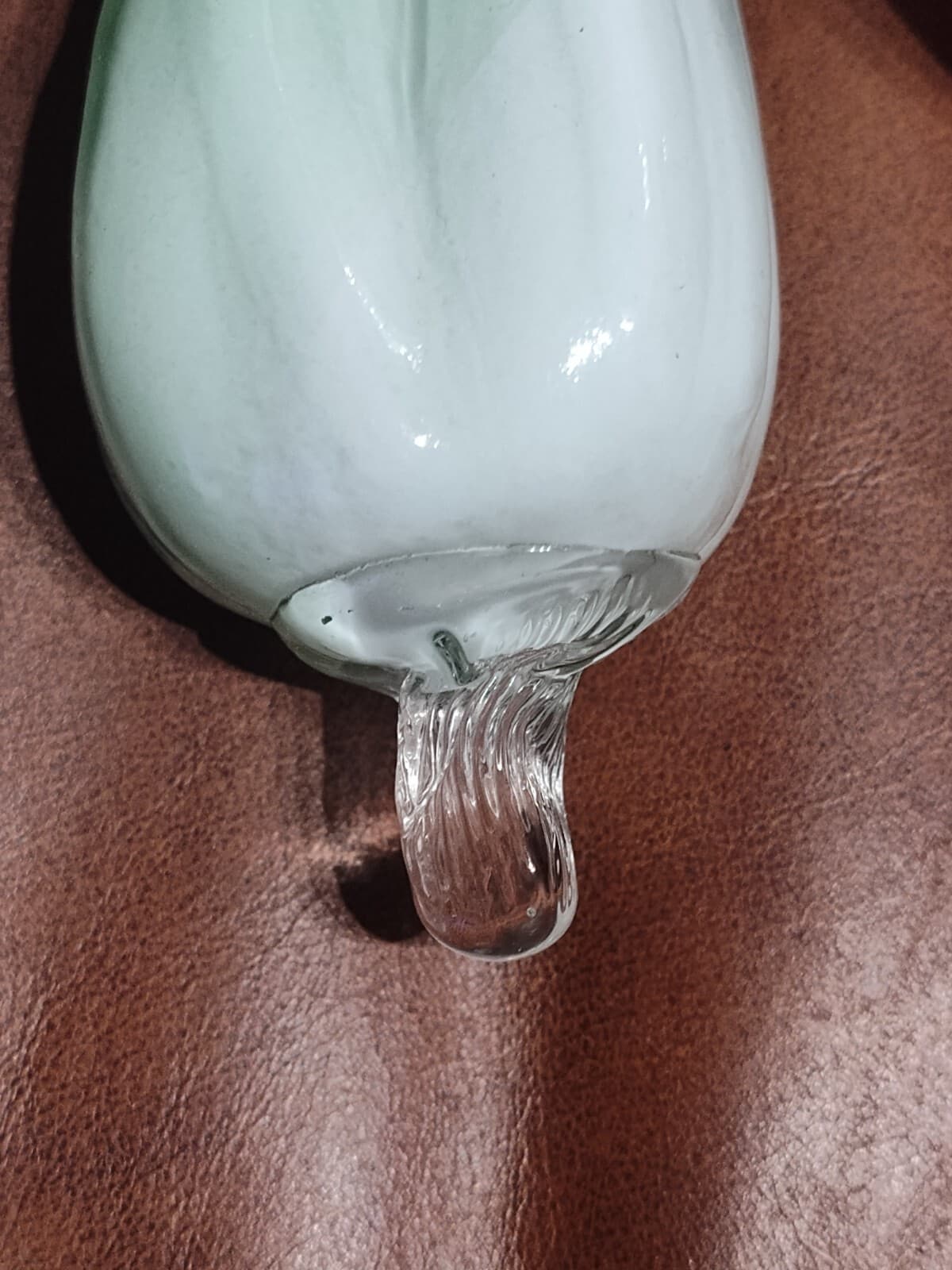 Vintage Blown Art Glass Purple Amethyst apple & cabbage - Thumbnail 3