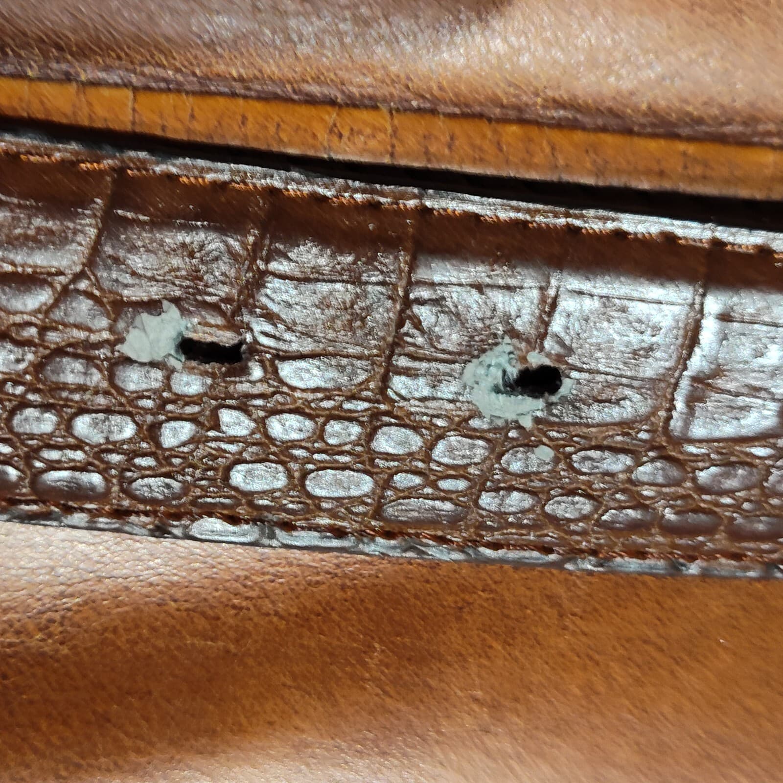 Men Belts Classic Alligator Design Leather Crocodile Buckle - Thumbnail 5