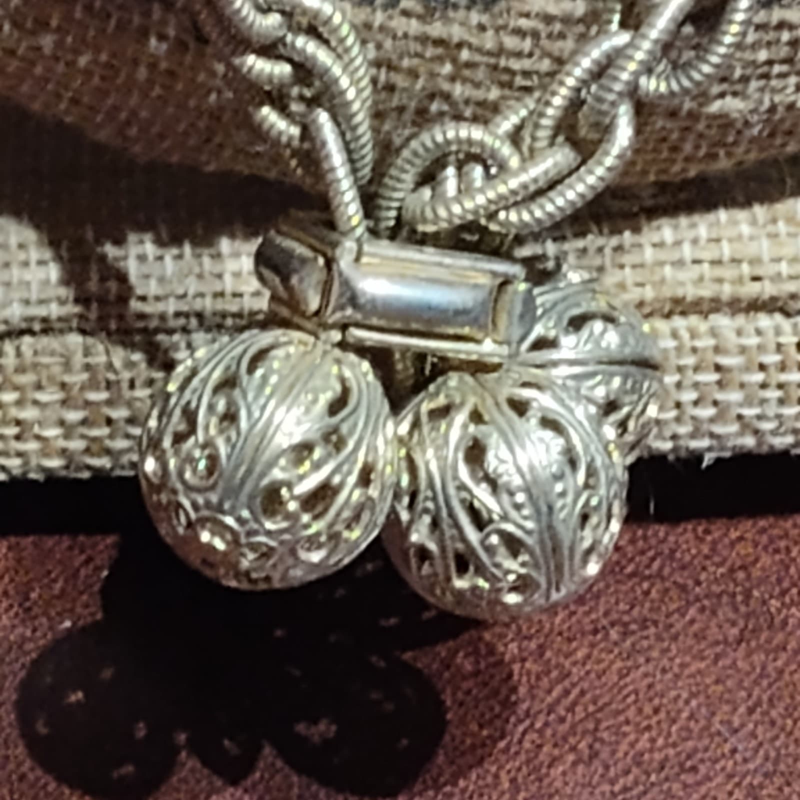 Sautoir Goldtone Chain Necklace 30 Inch Asymmetrical Beaded Vintage Dangle - Thumbnail 3