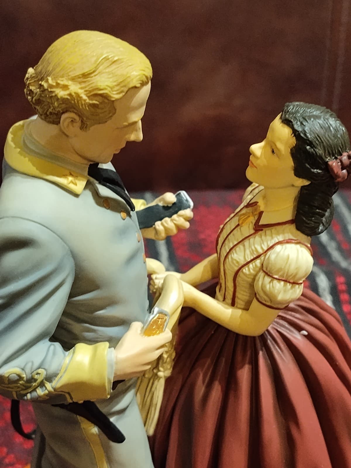 San Francisco Music Box Gone With the Wind Scarlett & Ashley Figurine The Sash - Thumbnail 13