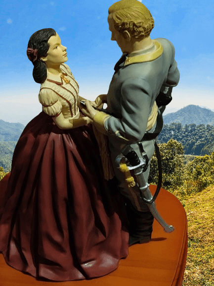 San Francisco Music Box Gone With the Wind Scarlett & Ashley Figurine The Sash - Thumbnail 2