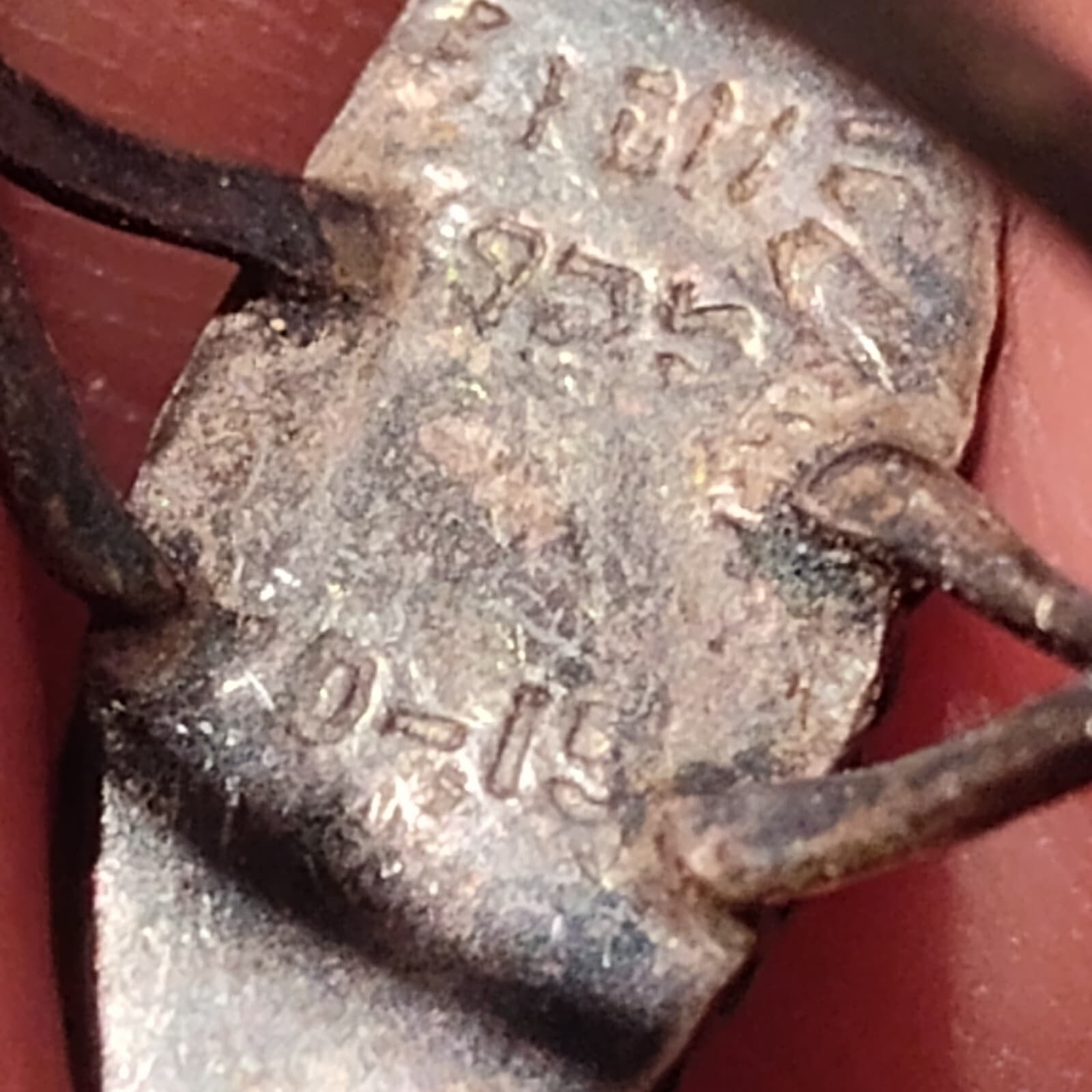 Old Pawn Mother of Pearl Sterling Silver Ring Vintage sz.10 Unpolished Size 6 - Thumbnail 4