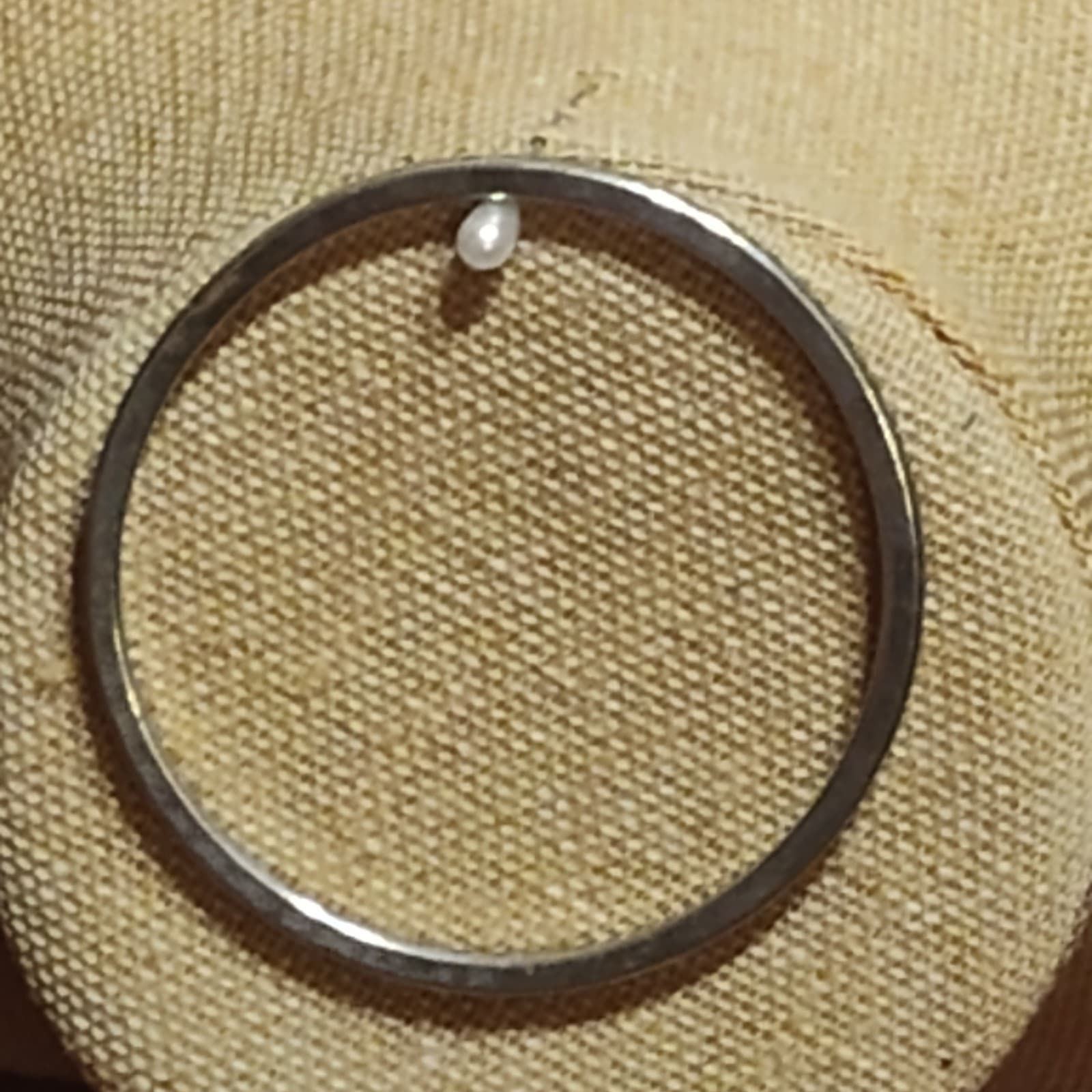 Sterling silver 925 Hammer bangle bracelet - Image 1