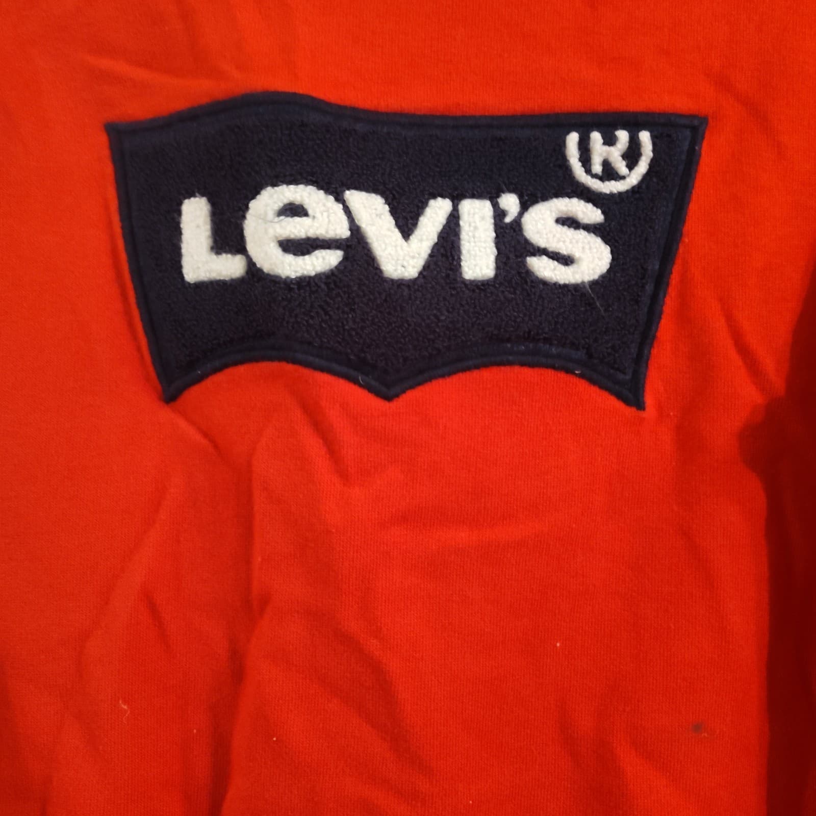 Levis San Francisco Crewneck Red Sweater Size XLarge Spellout - Thumbnail 2