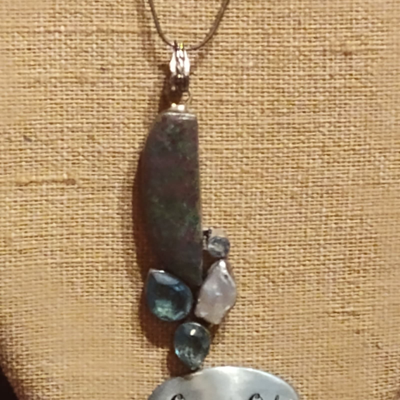 Beautiful Ruby in Kyanite & Blue Topaz, Pearl 925 - Thumbnail 2